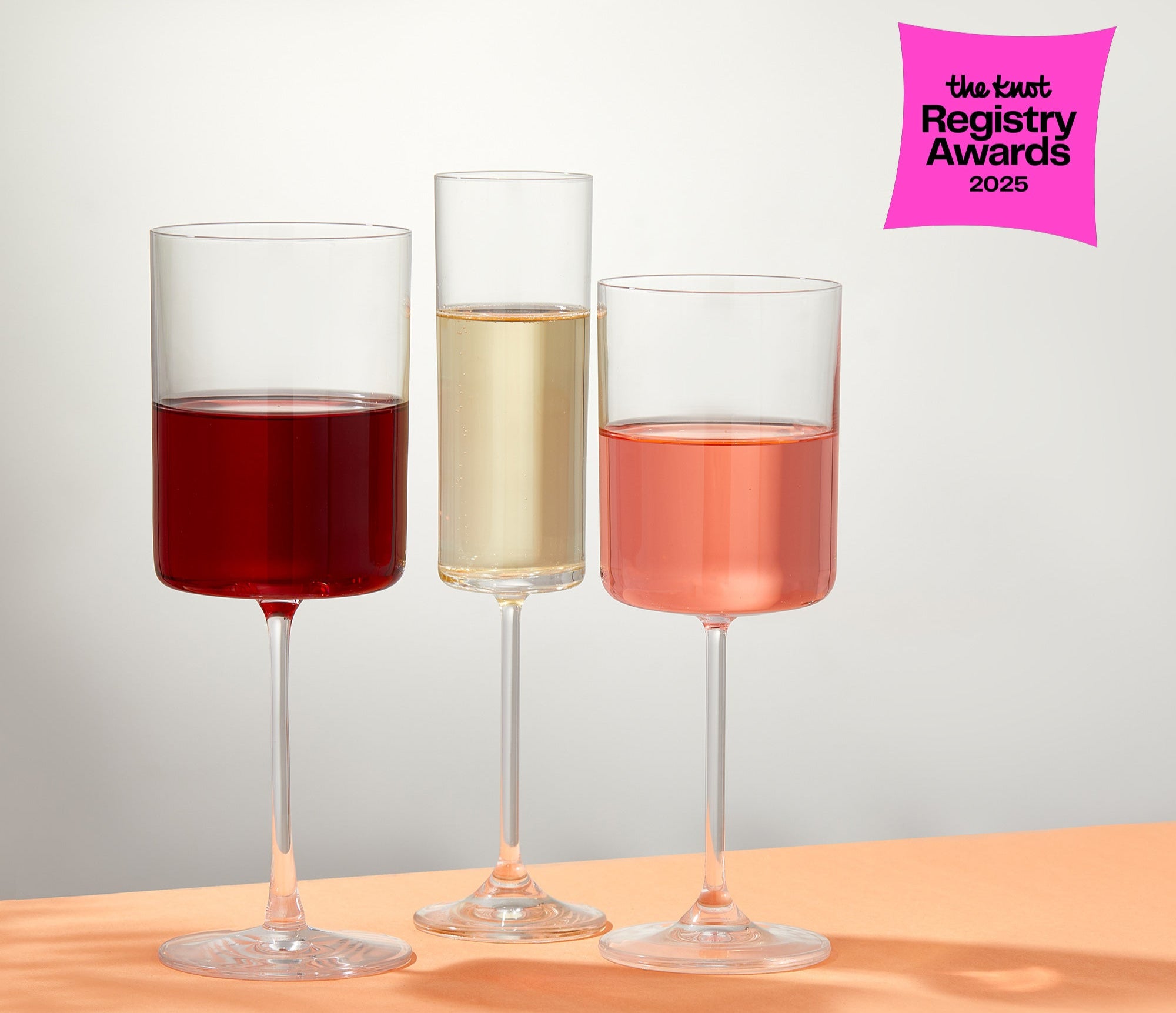 Claire White Wine Glasses