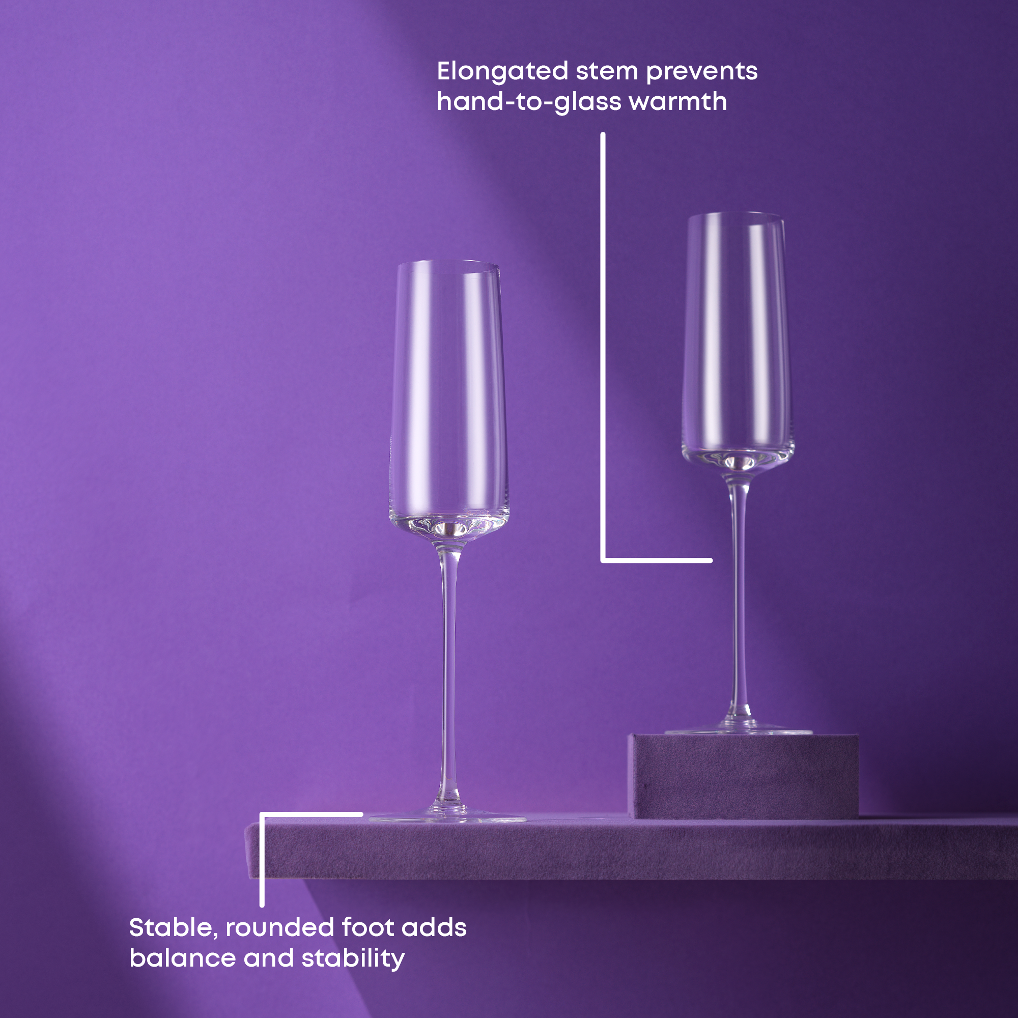 Sidney Champagne Flutes