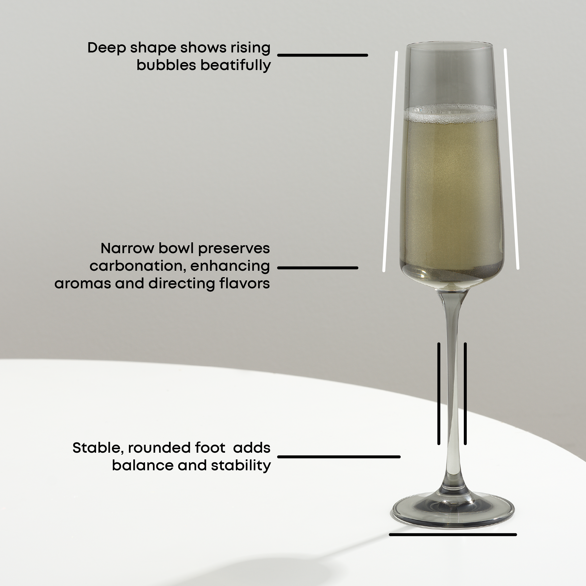 Sidney Champagne Flutes