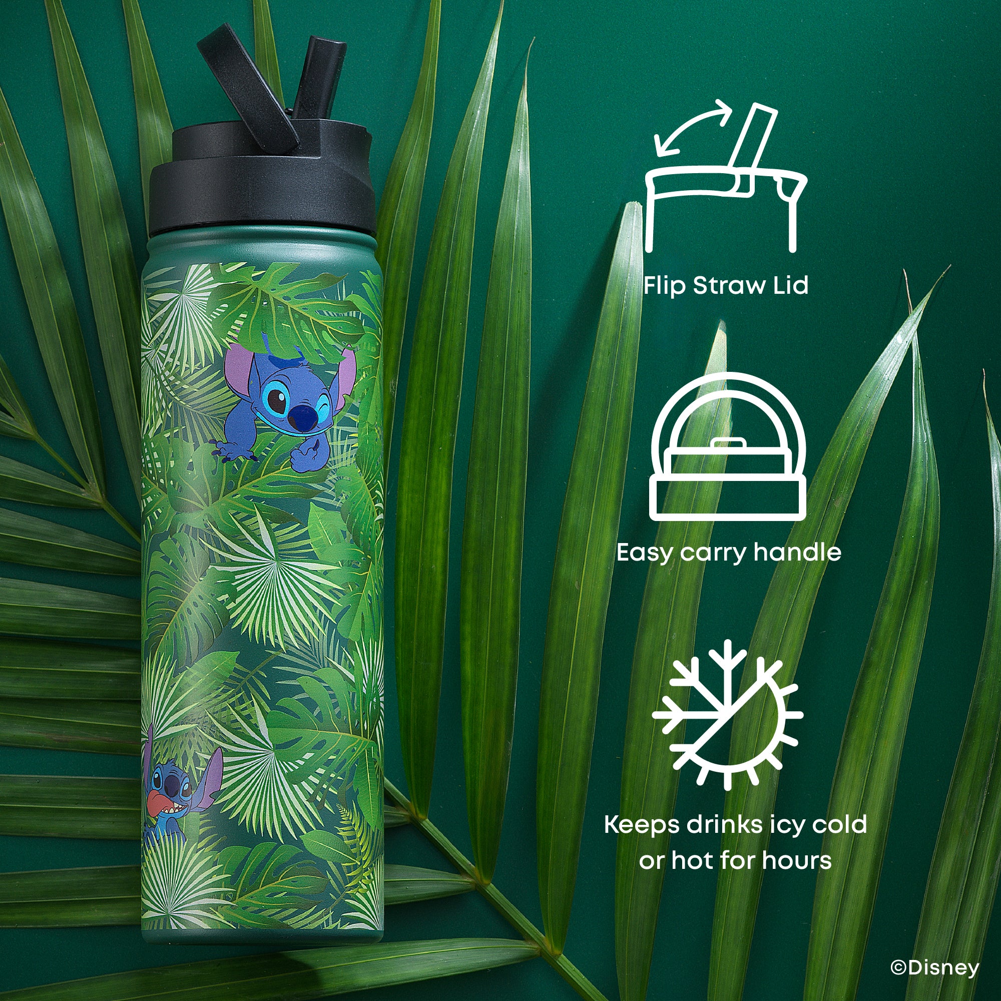 Disney Stitch-a-Boo Stainless Steel Water Bottle