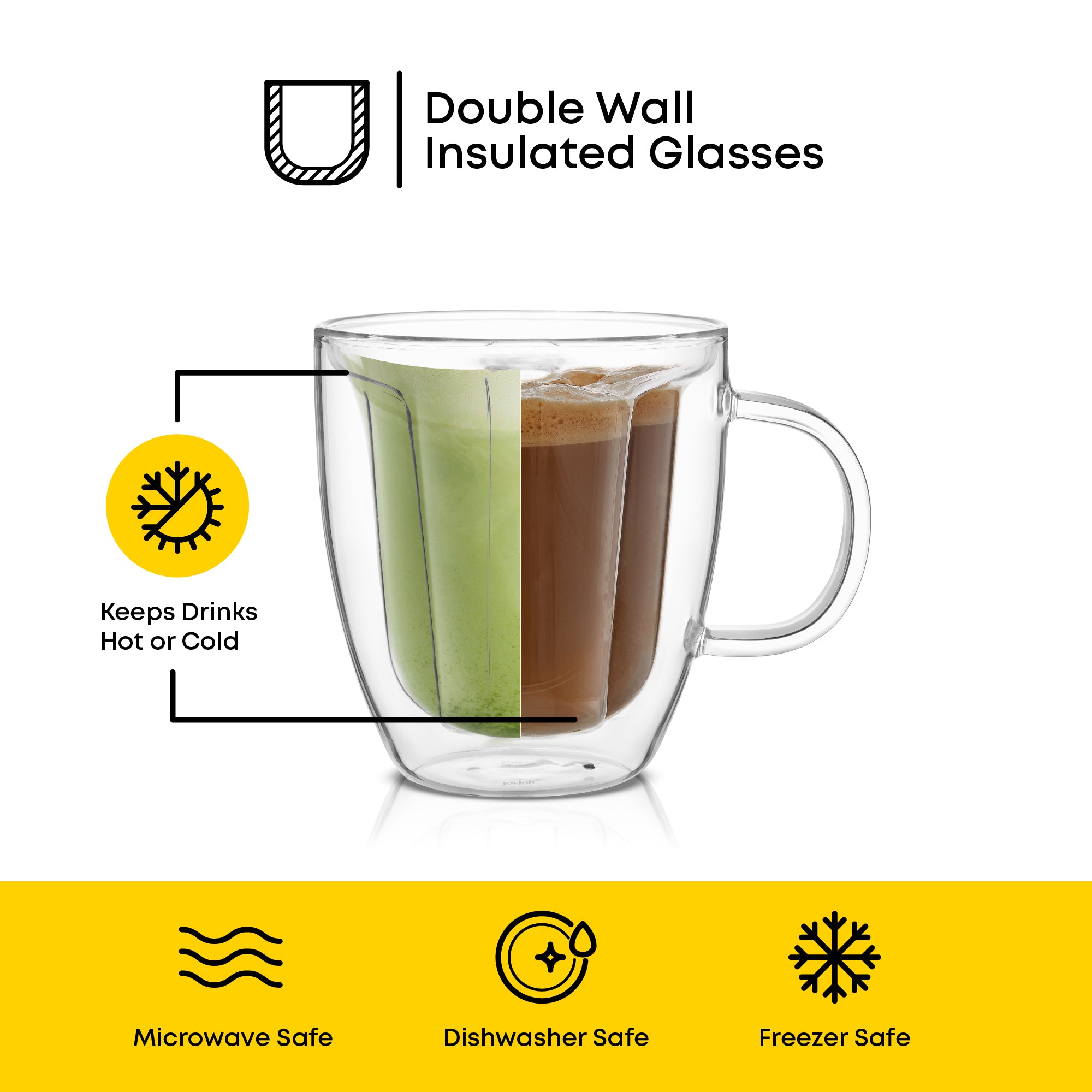 Disney Mickey Mouse 3D Double Wall Glasses