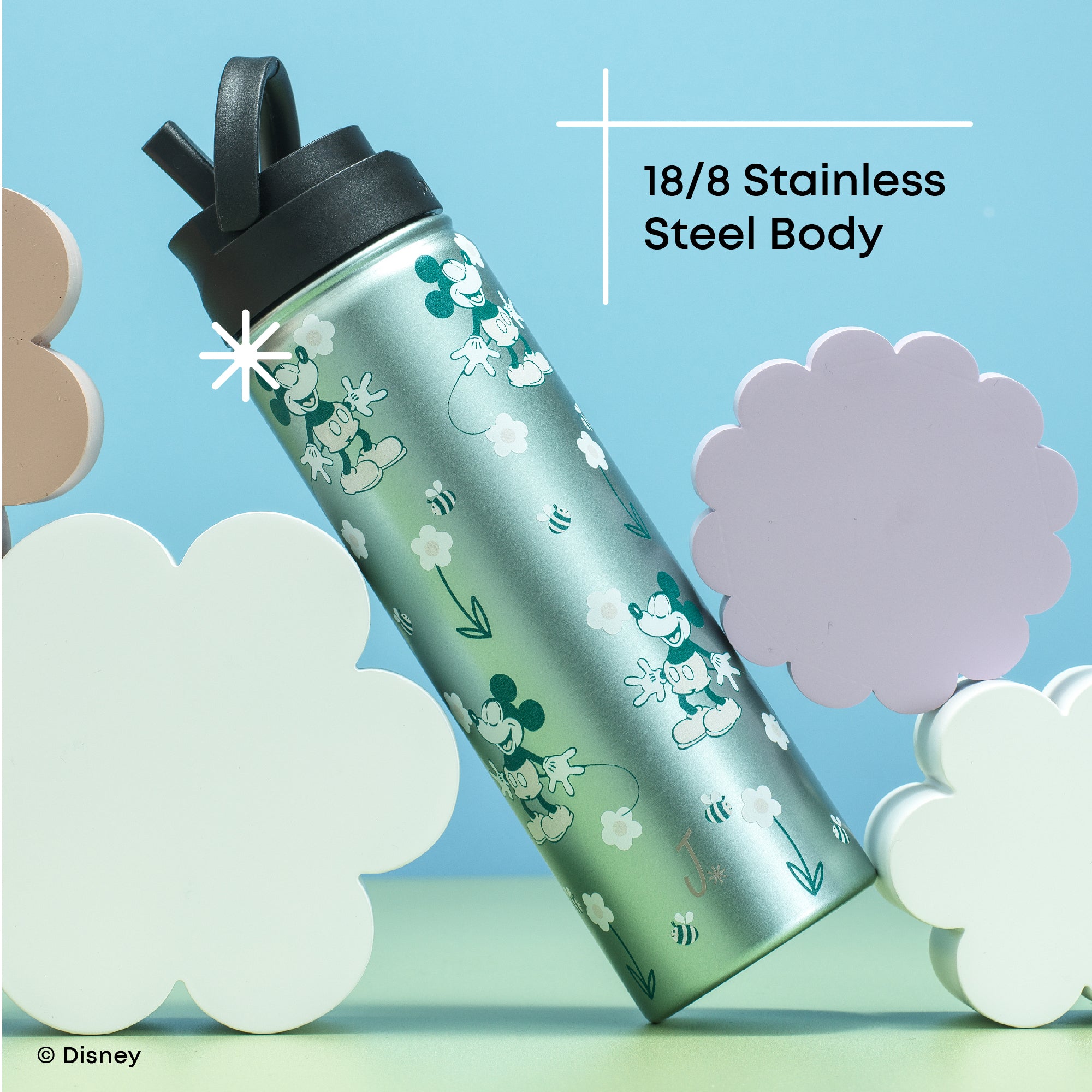 Disney Retro Vintage Mickey Mouse Stainless Steel Water Bottle