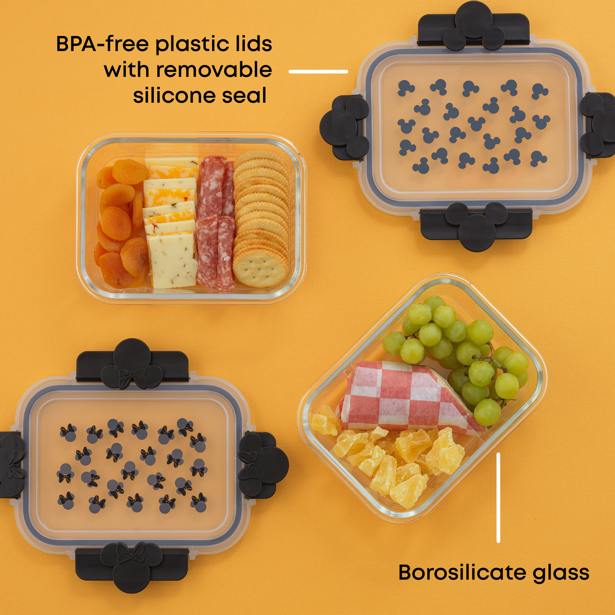 Disney Mickey & Minnie Food Storage Containers