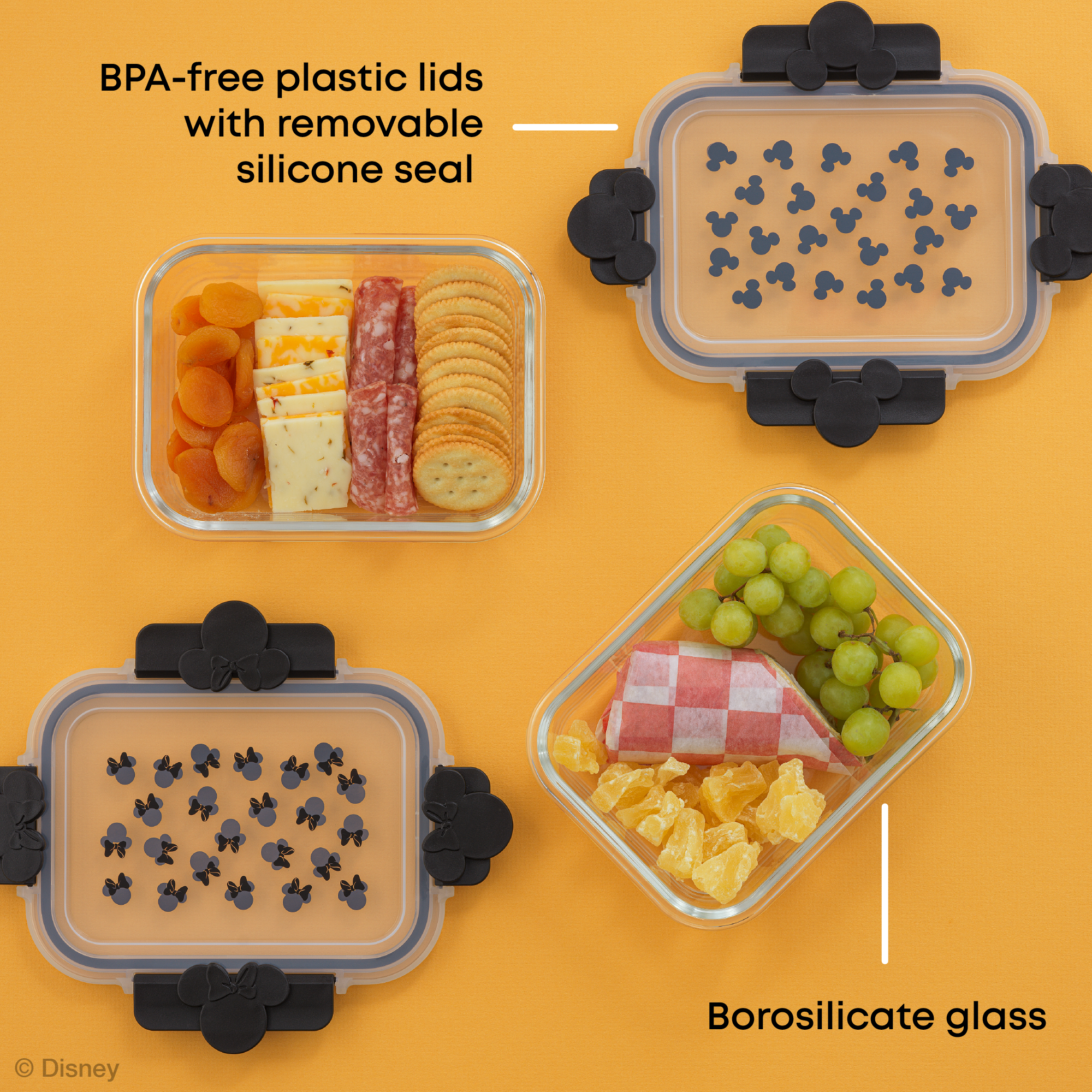 Disney Mickey & Minnie Food Storage Containers