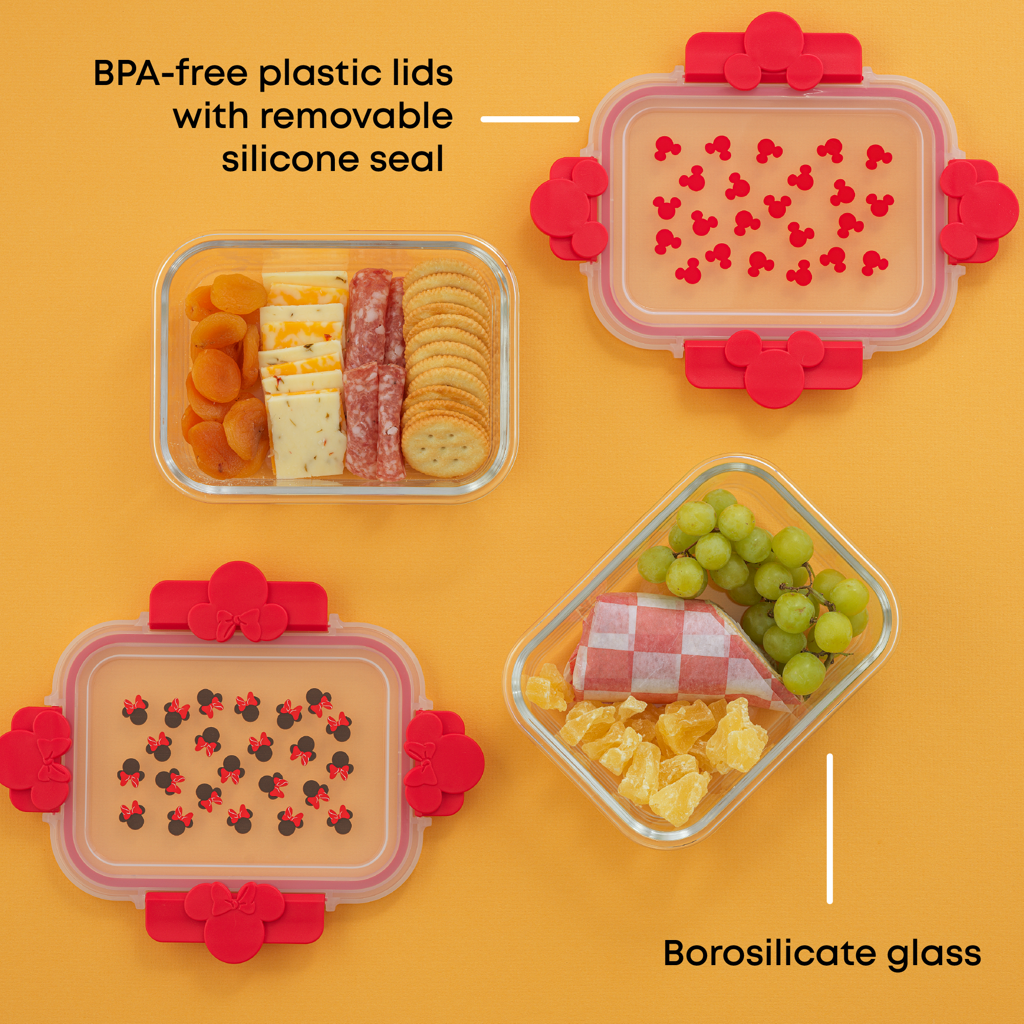 Disney Mickey & Minnie Food Storage Containers