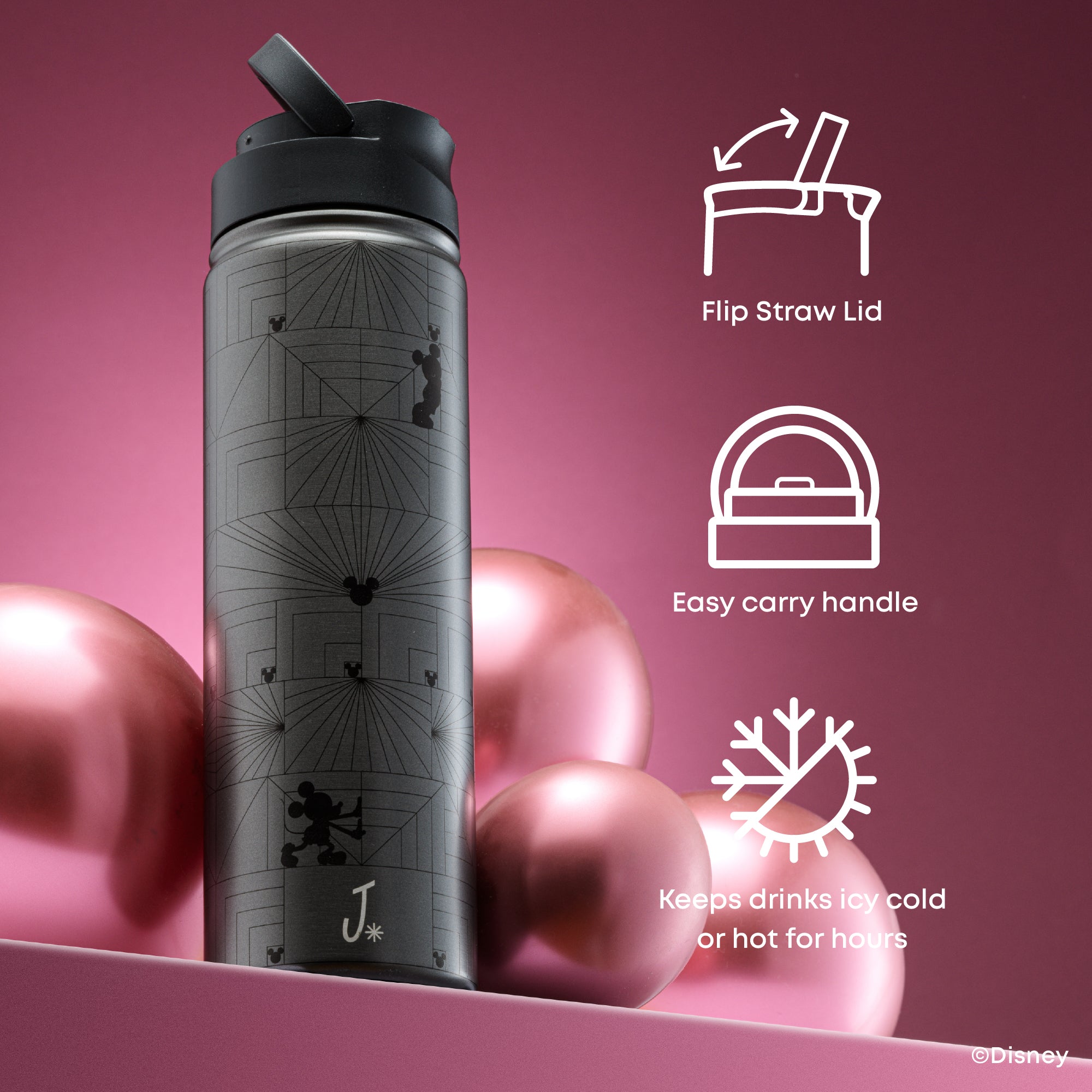 Disney Mickey Mouse MonoMouse Stainless Steel Water Bottle