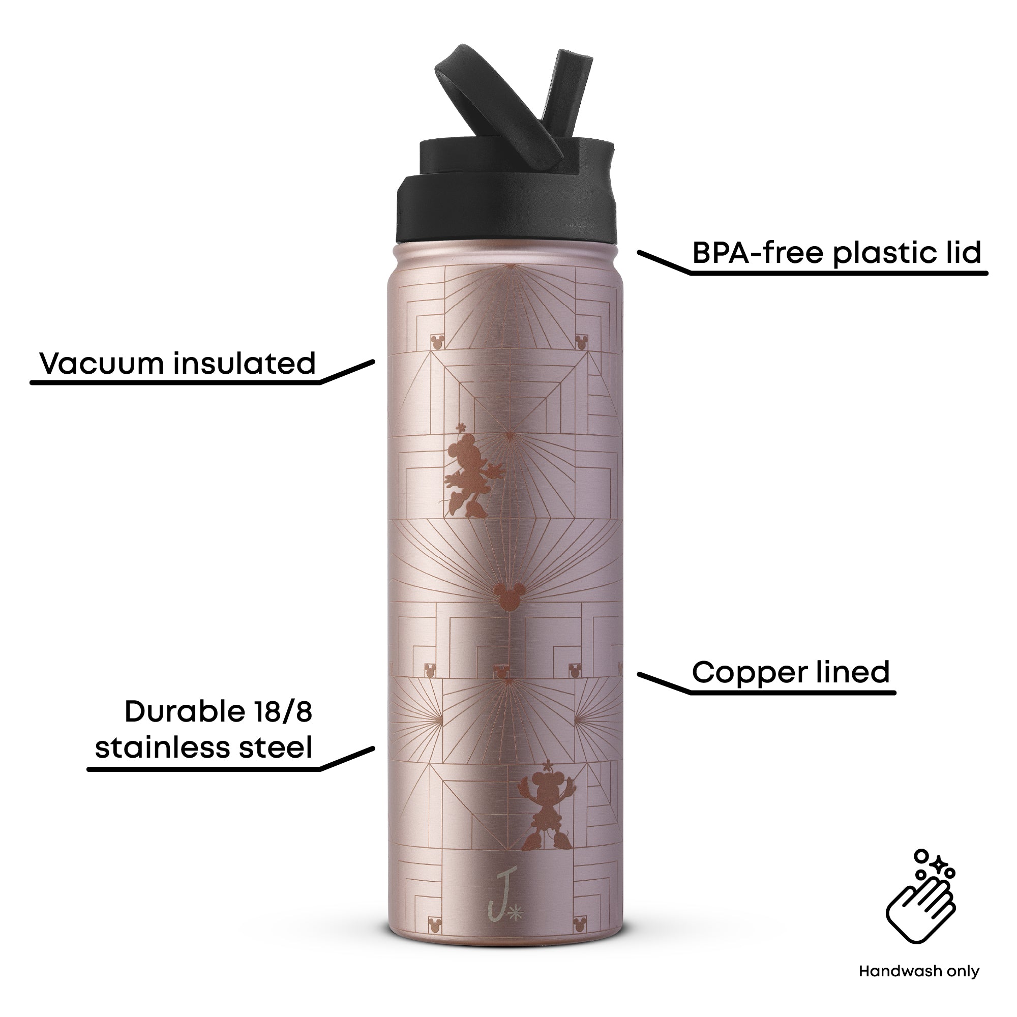 Disney Minnie Mouse MonoMouse Stainless Steel Water Bottle