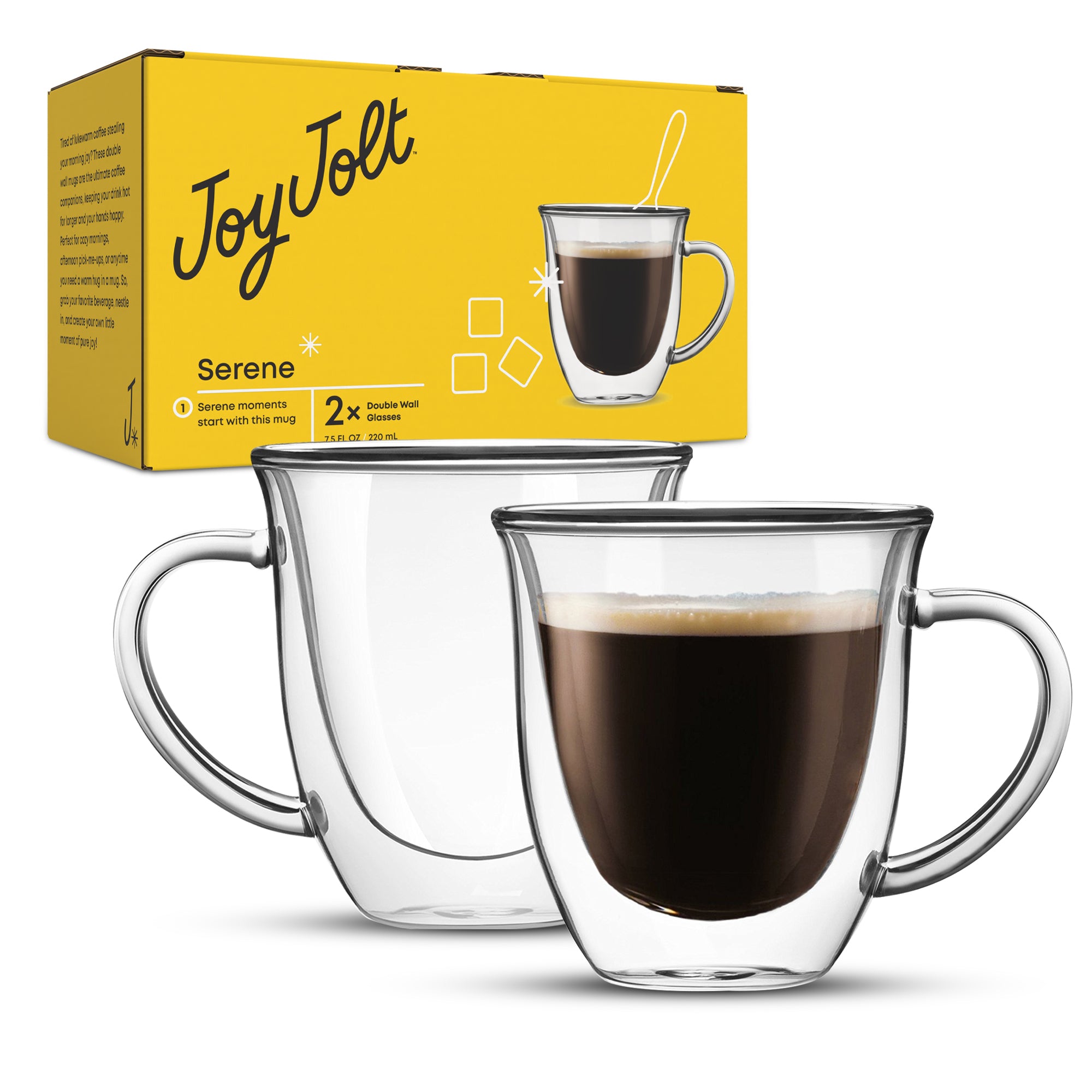 Serene Double Wall Espresso Glasses