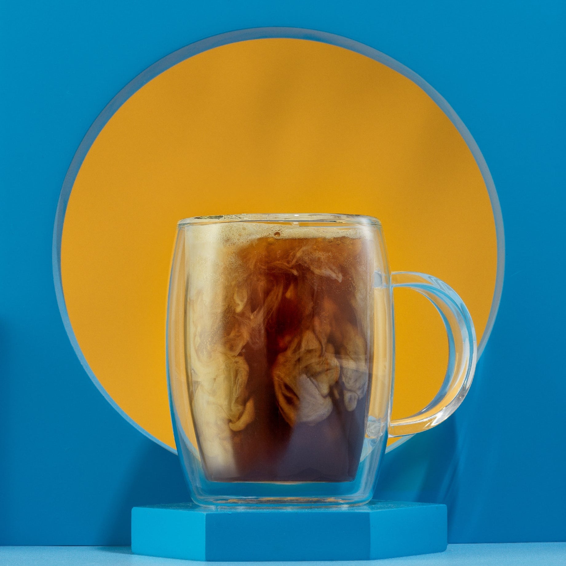 Aroma Double Wall Glass Coffee Mugs