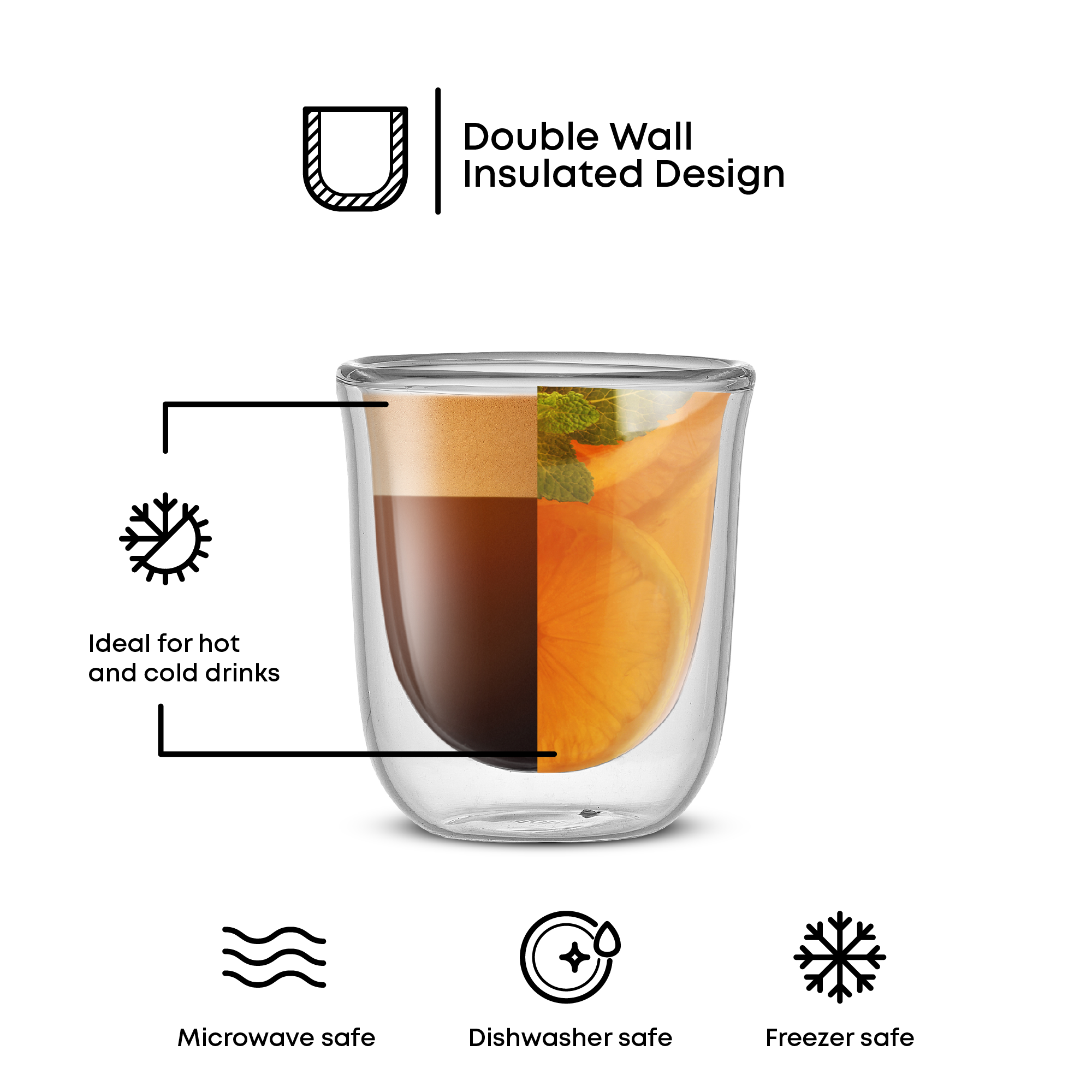 Javaah Double Wall Espresso Cups