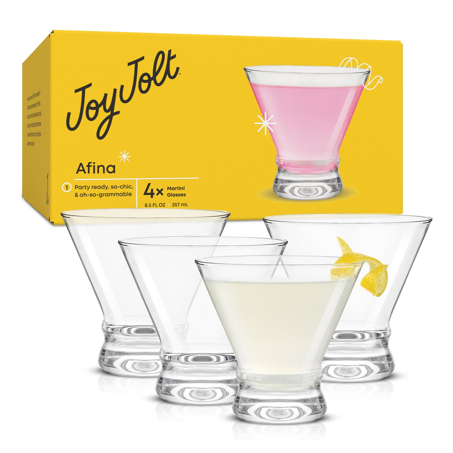Afina Martini Glasses, 8.5 oz