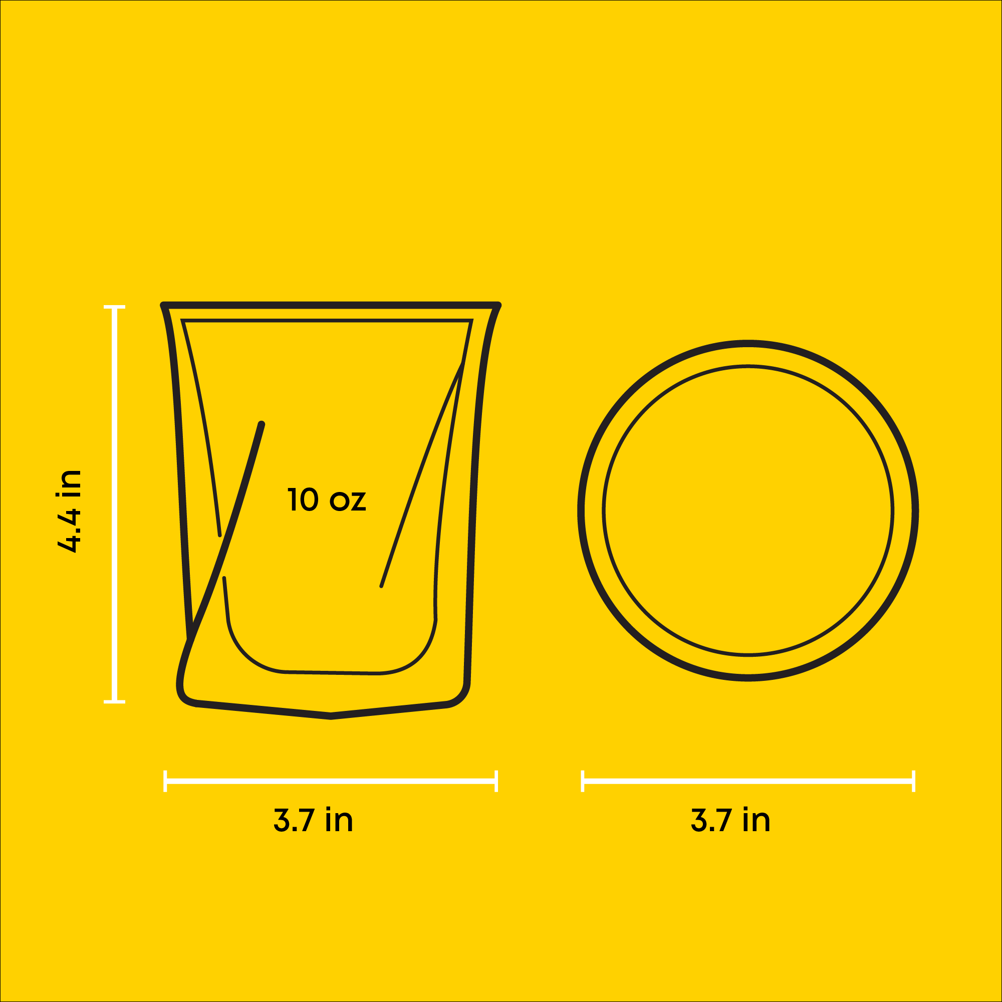 Lacey Double Wall Double Old Fashion Whiskey Glasses