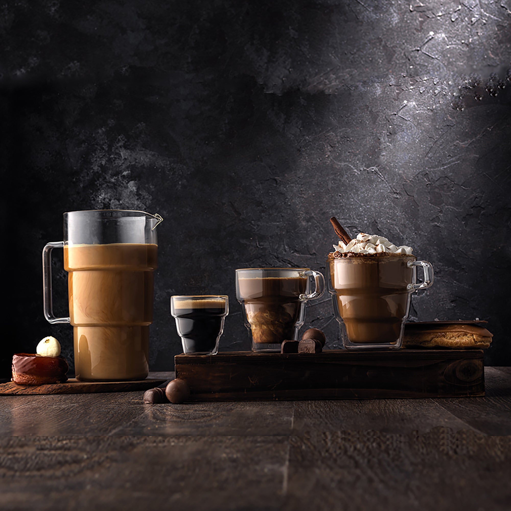 Pila Double Walled Espresso Glass Cups