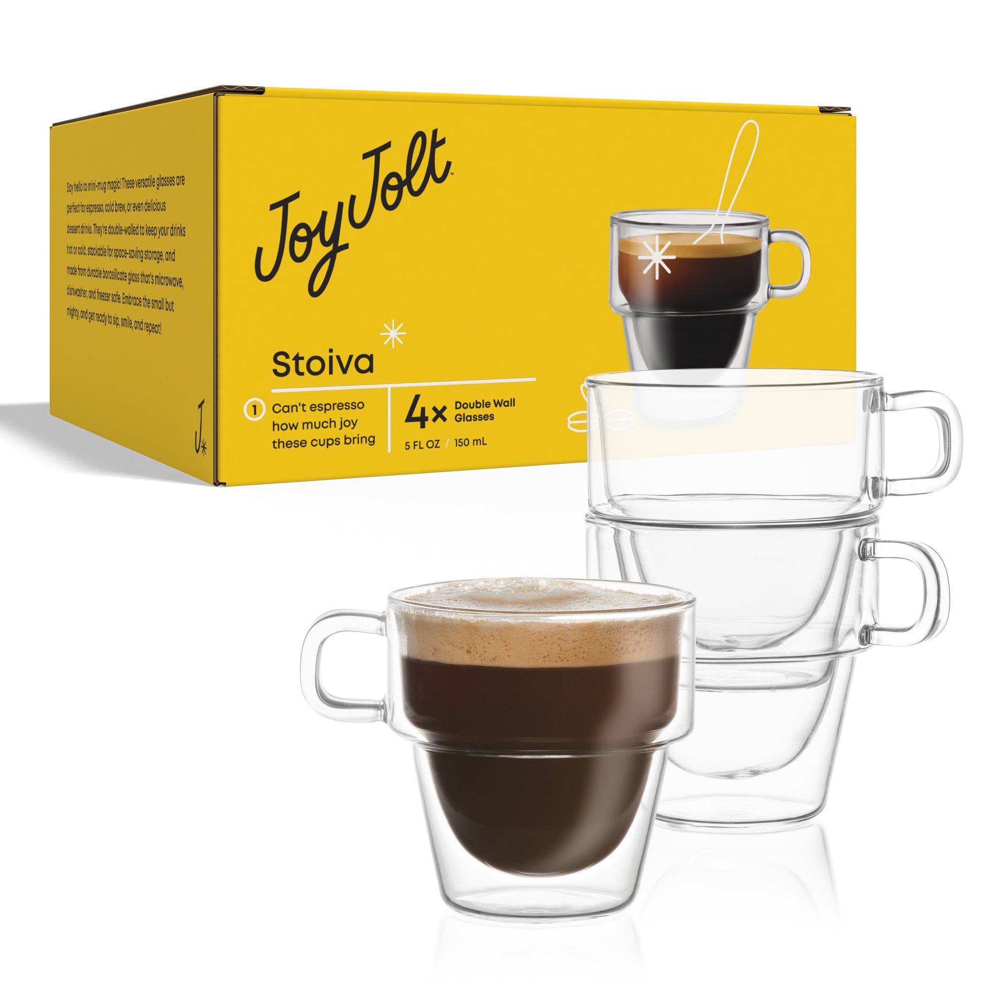 Stoiva Double Wall Espresso Glasses