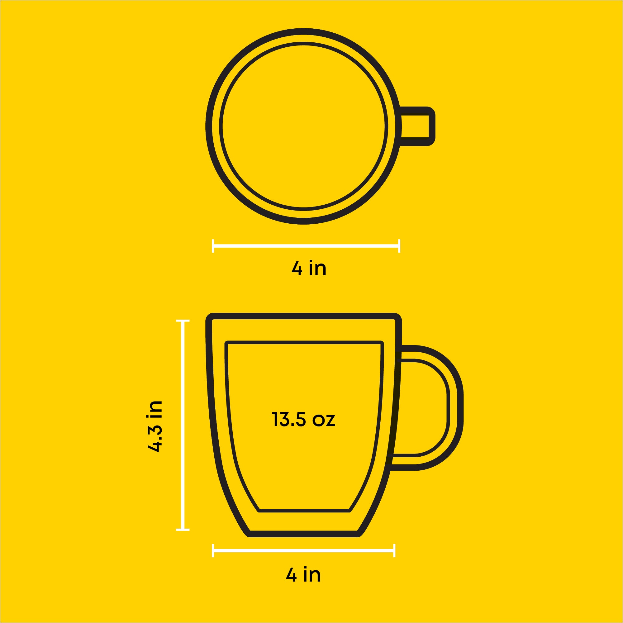 Savor Double Wall Glass Coffee Mugs