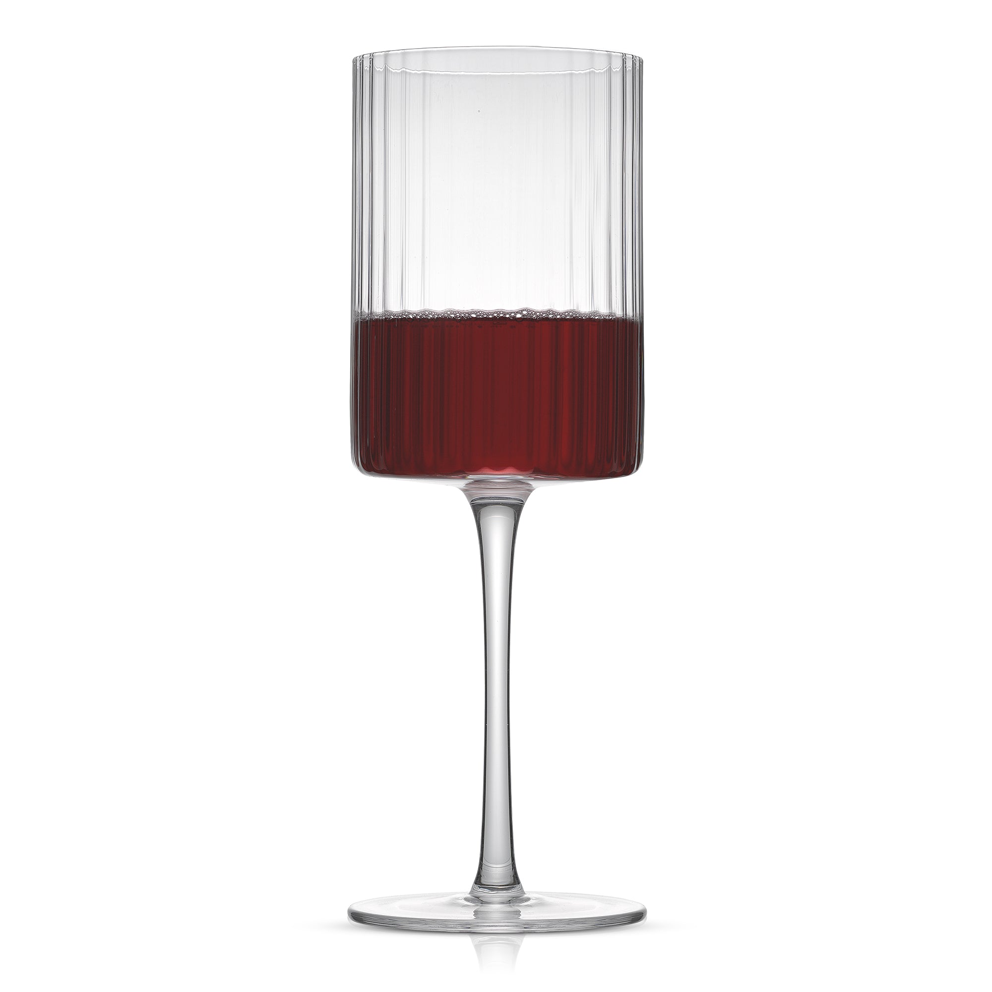 Elle Fluted Red Wine Glasses
