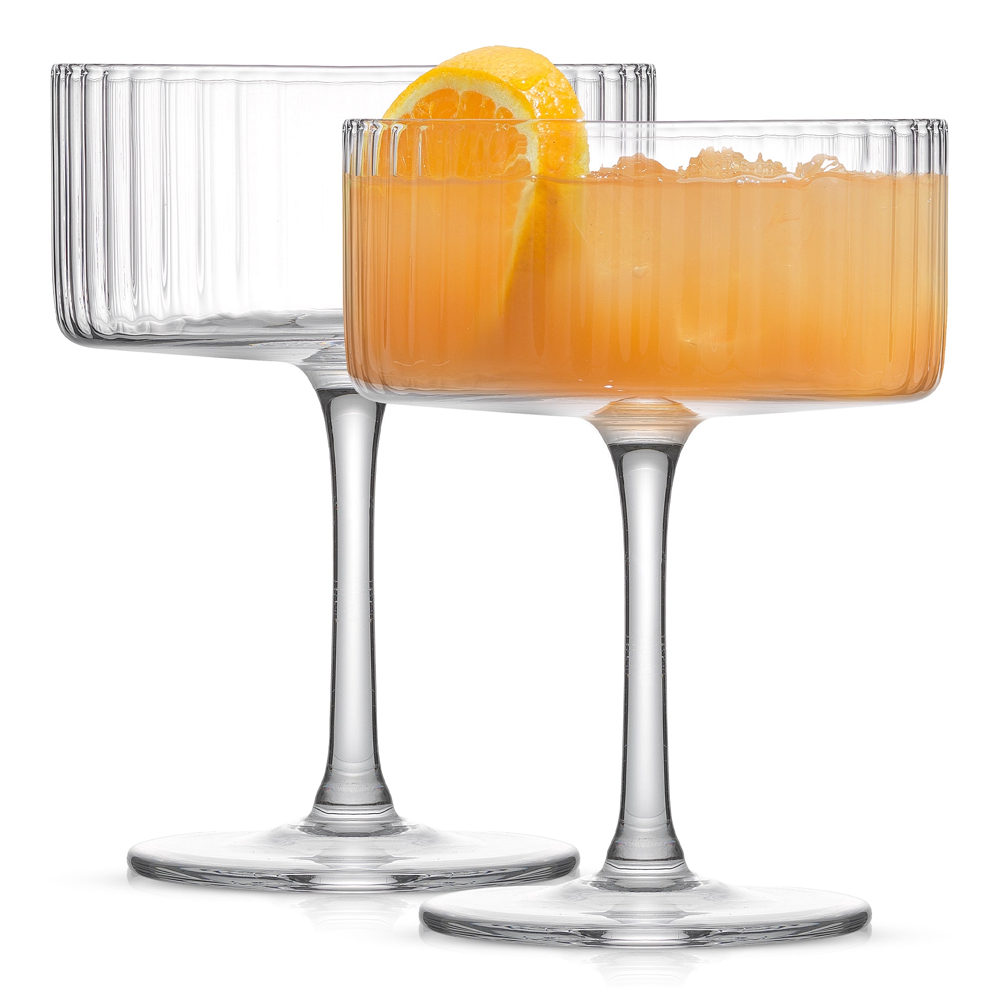 Elle Fluted Coupe Martini Glasses