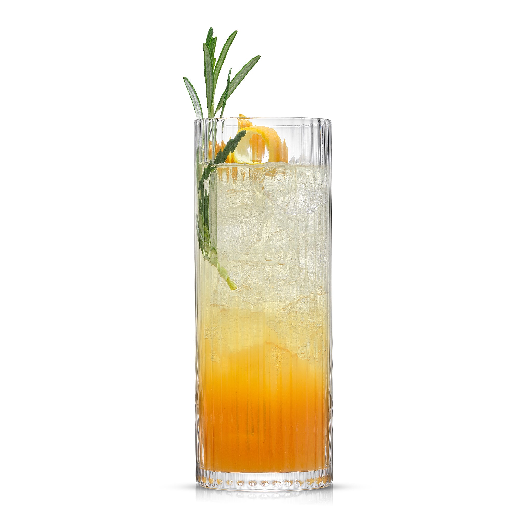 JoyJolt Elle Fluted Cylinder Highball Glasses