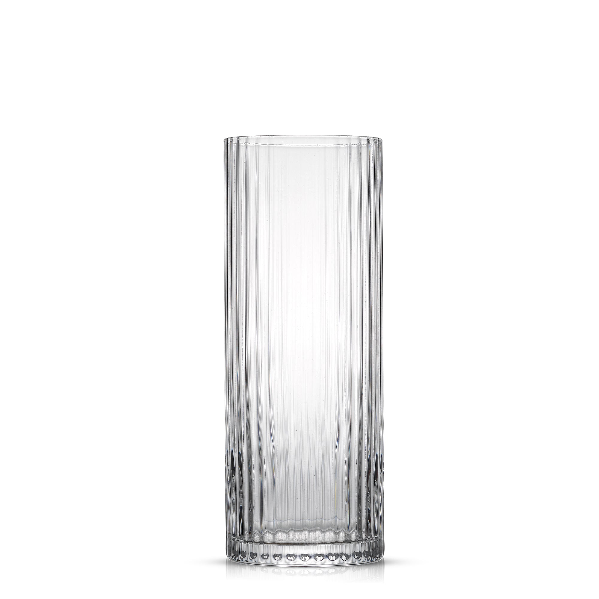 JoyJolt Elle Fluted Cylinder Highball Glasses