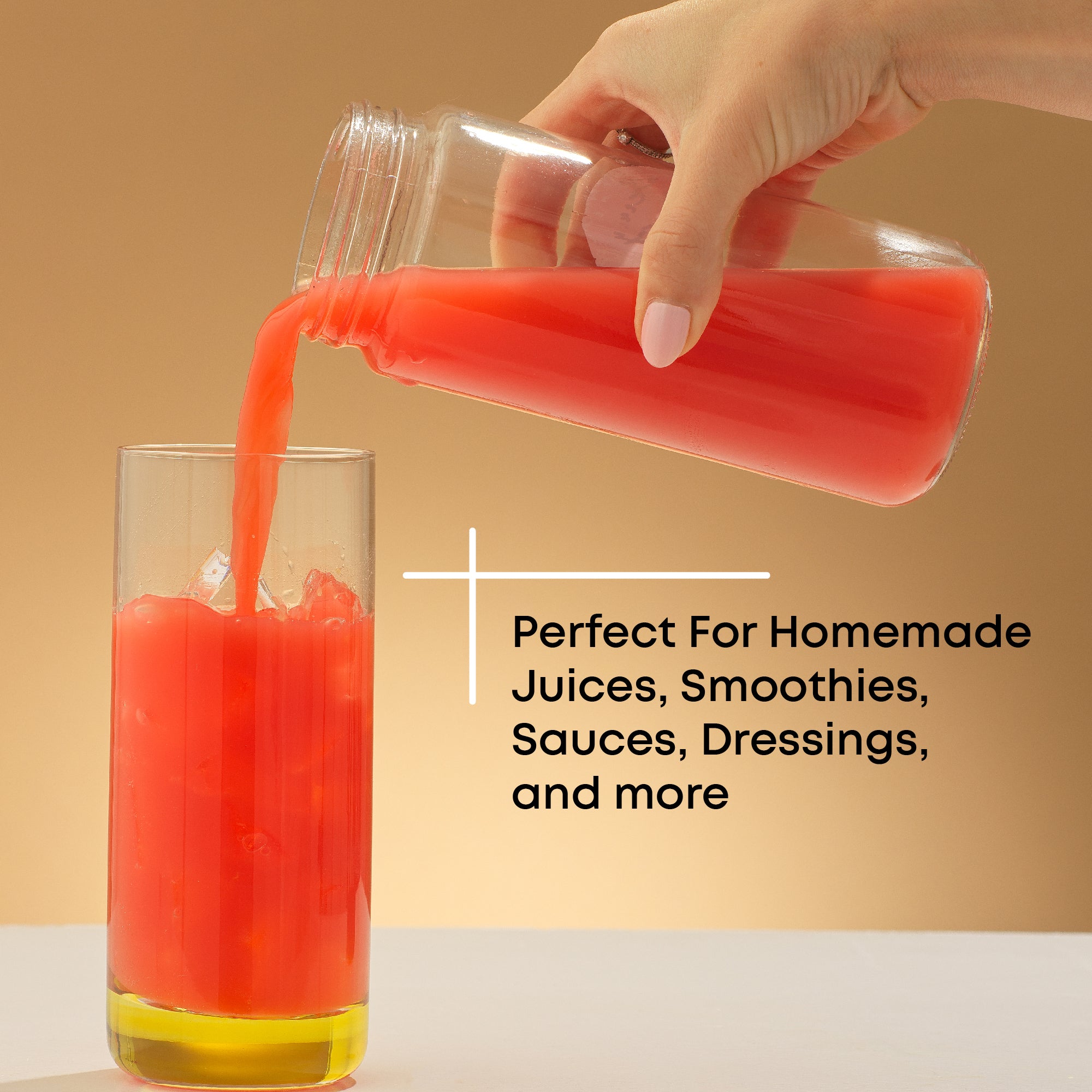 Glass Juice Bottles with Lids