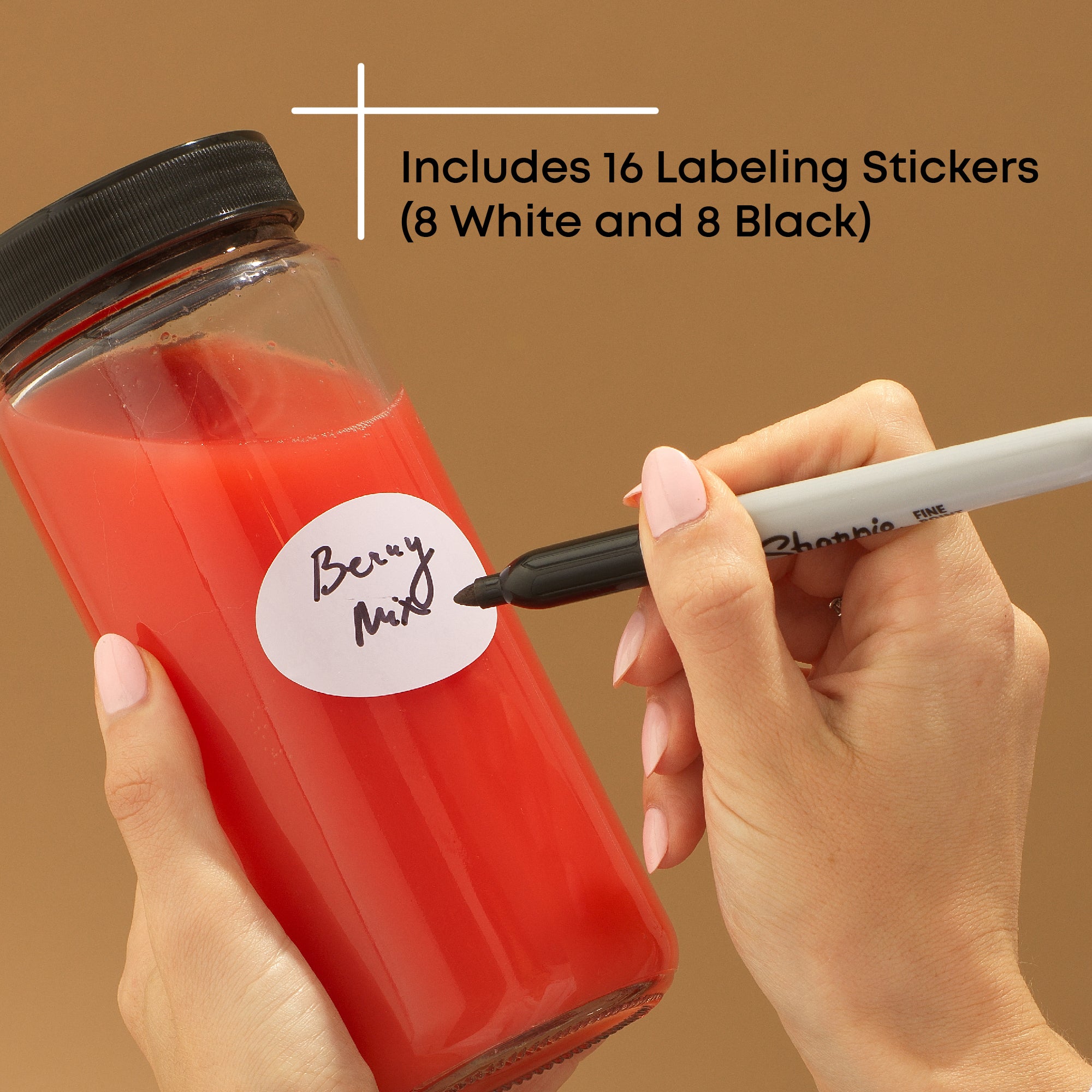 Glass Juice Bottles with Lids