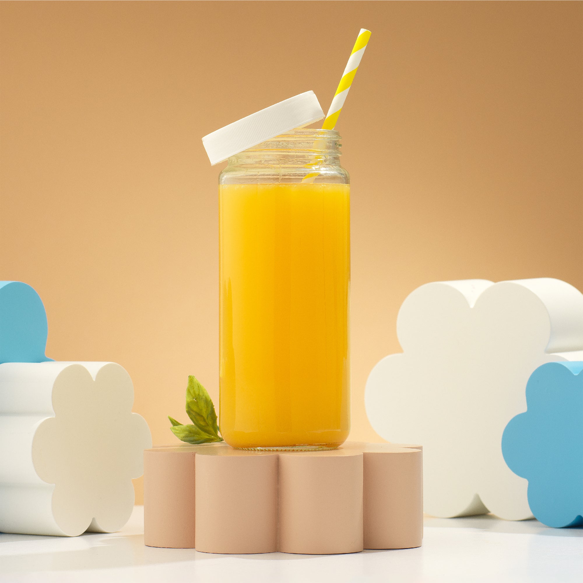 Glass Juice Bottles with Lids