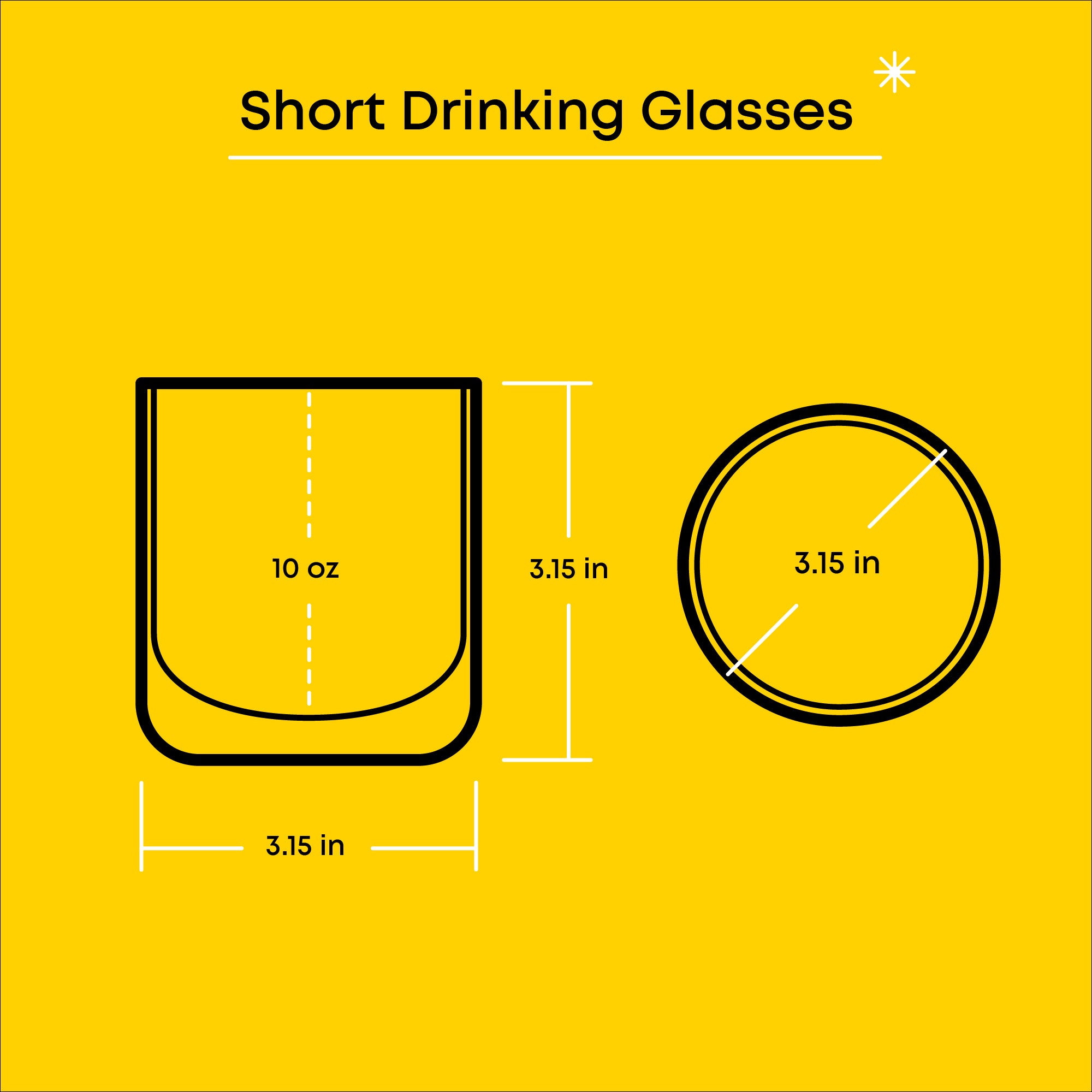 Hello Kitty® and Friends Rainbow Short Drinking Glasses