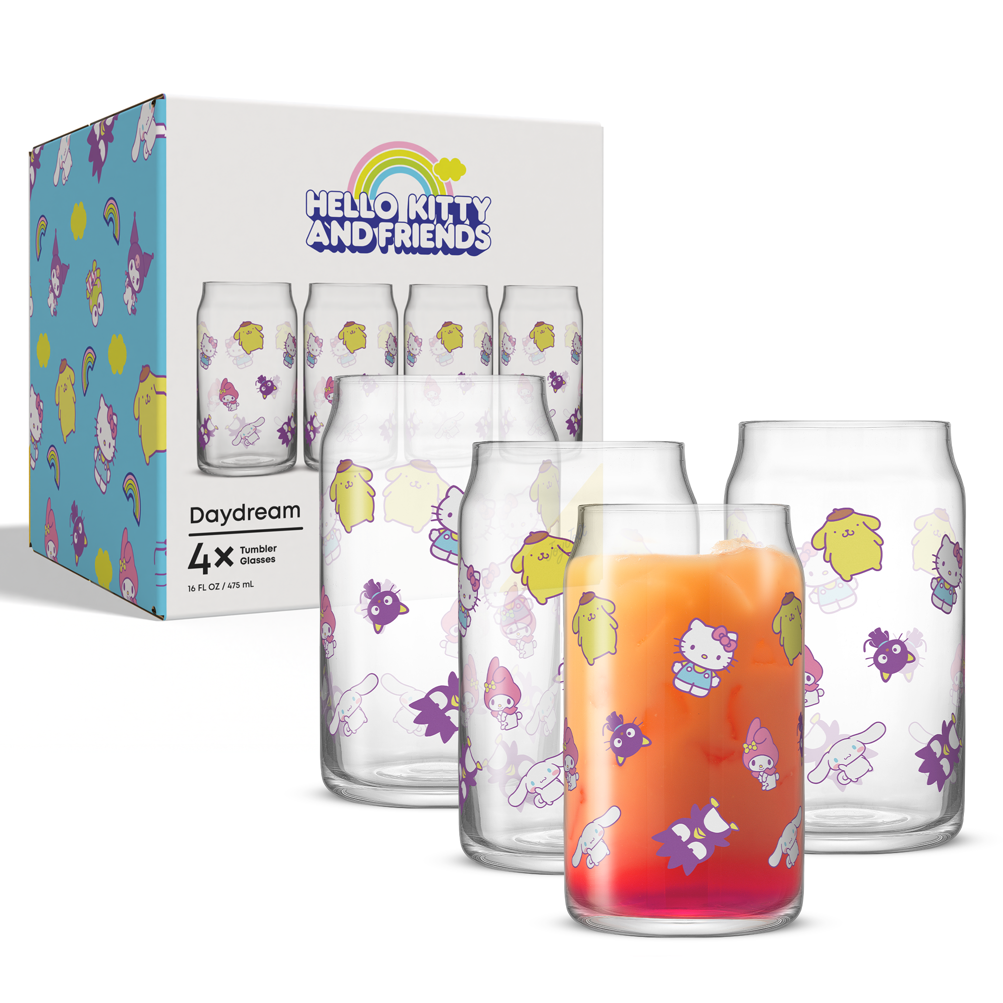Hello Kitty® and Friends Daydream Tumbler Glasses