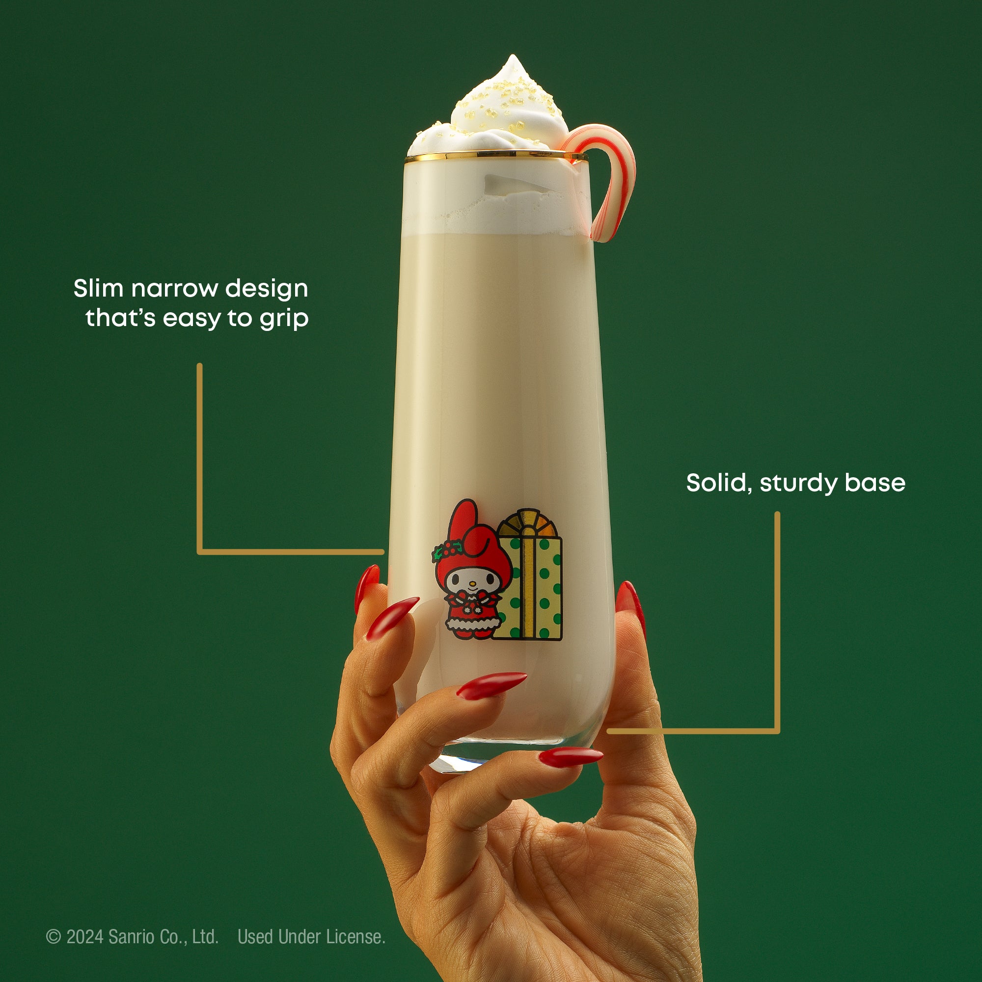 Hello Kitty® and Friends Holiday Stemless Flutes