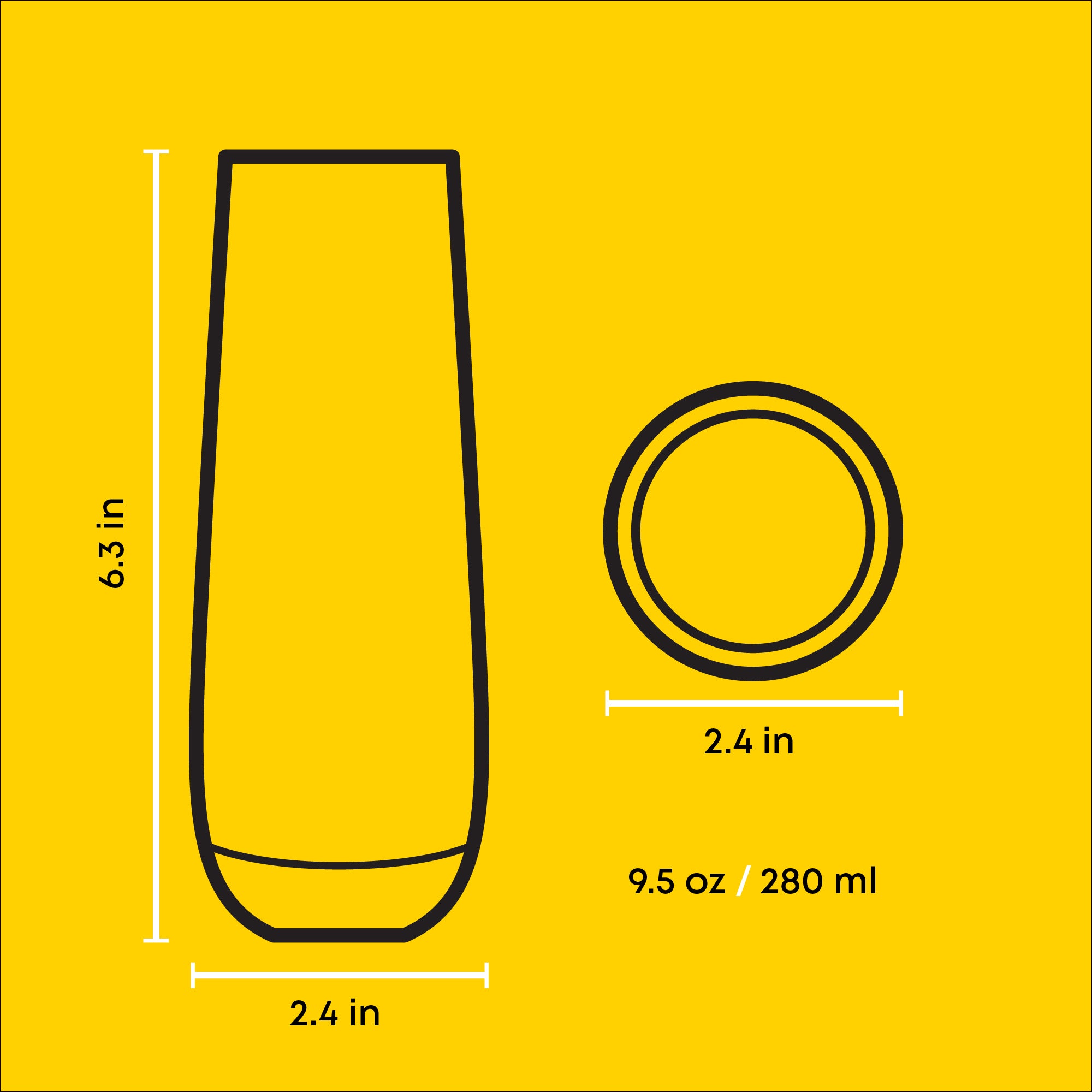 Hello Kitty® and Friends Holiday Stemless Flutes