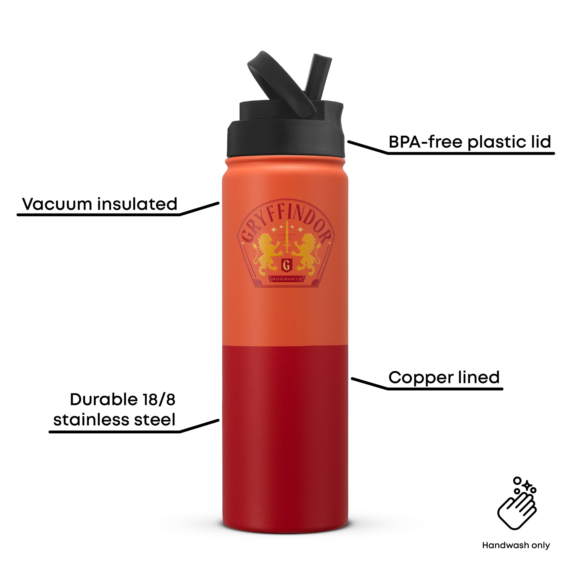 Harry Potter Gryffindor Stainless Steel Water Bottle