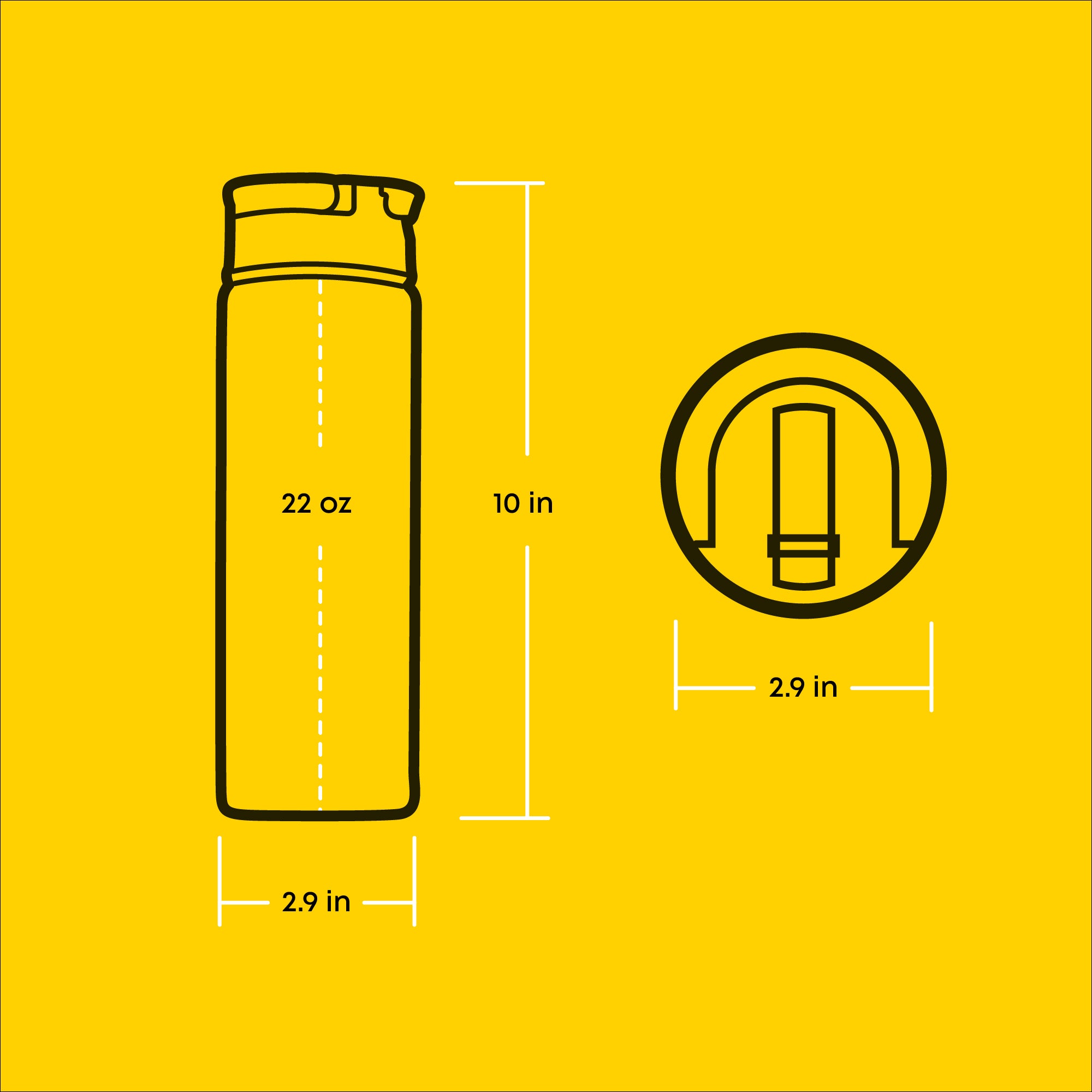 Harry Potter Hufflepuff Stainless Steel Water Bottle