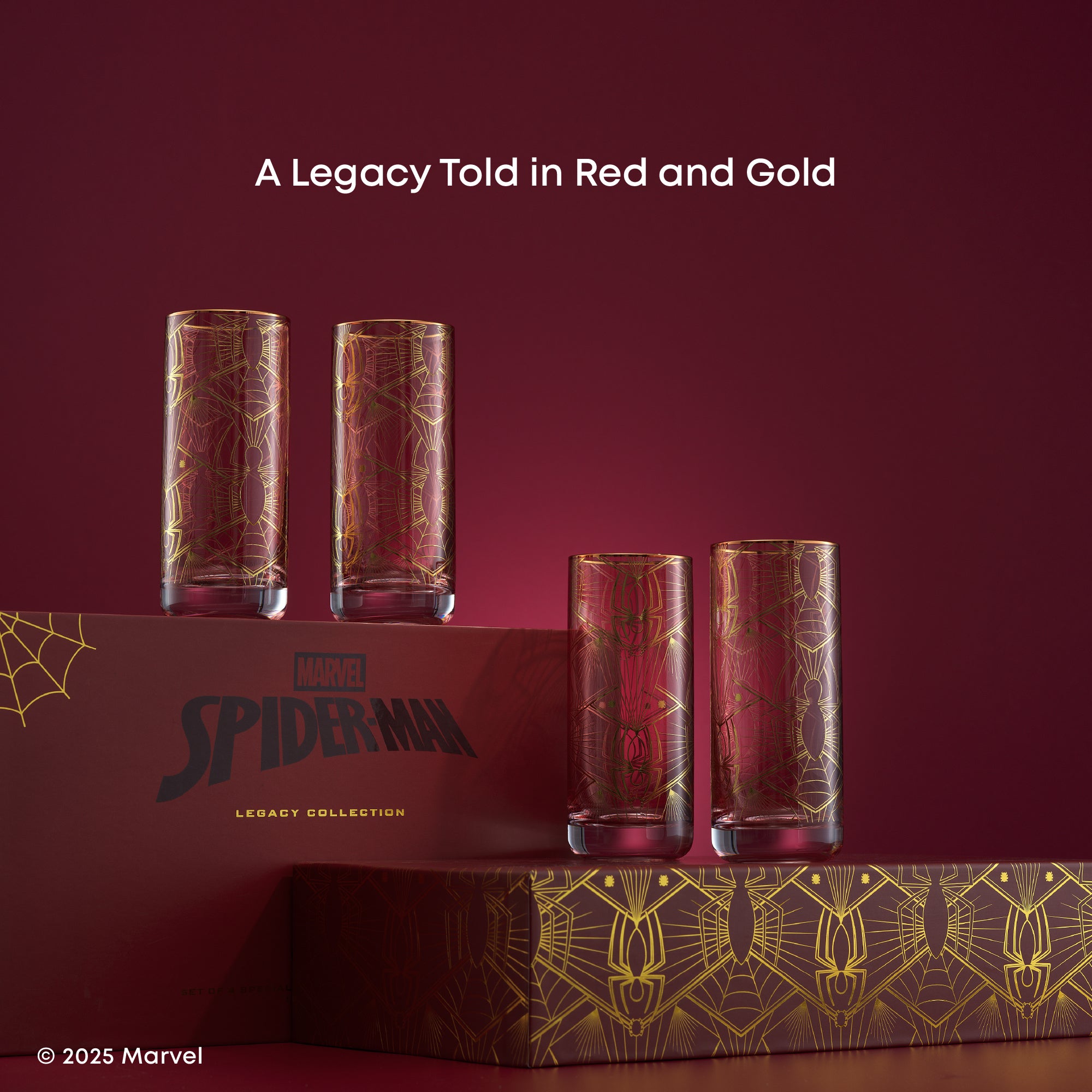 Marvel Spider-Man Legacy Tall Glasses