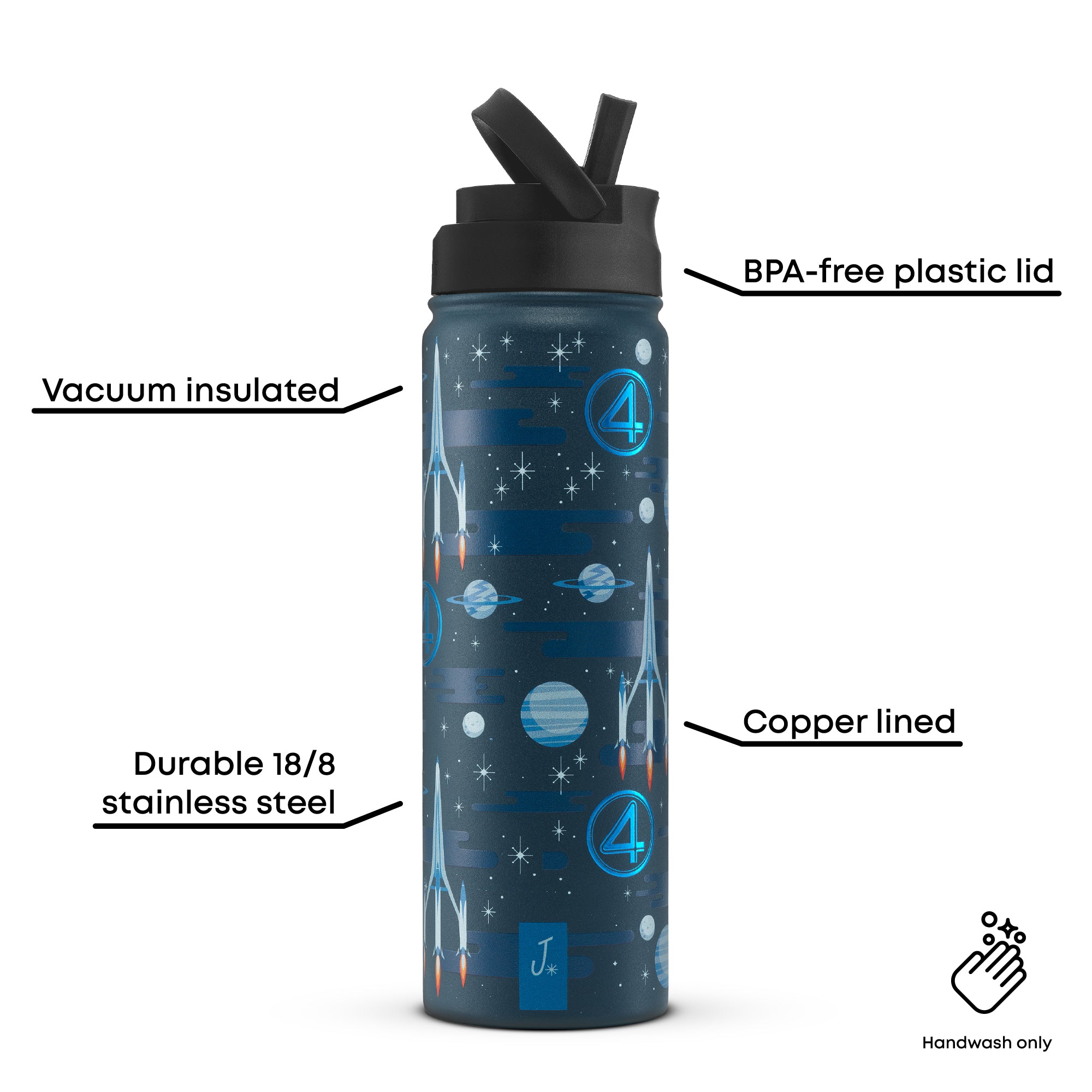 Fantastic Four Prepare 4 Launch Stainless Steel Water Bottle