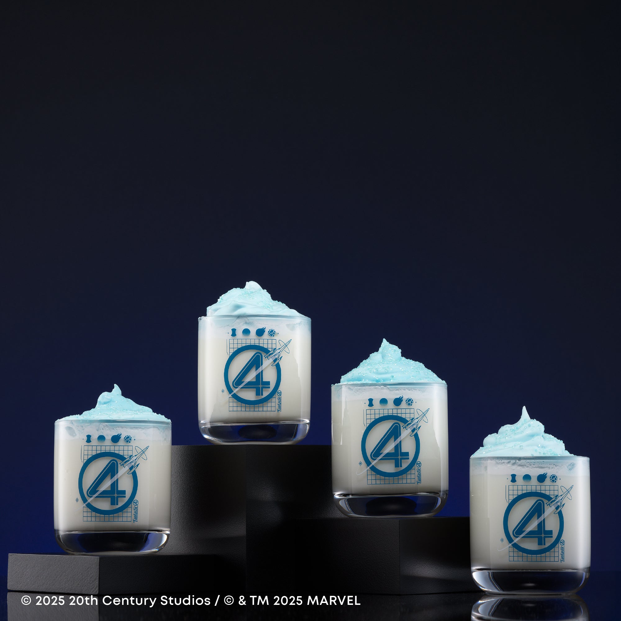 Fantastic Four Blueprint Short Glasses