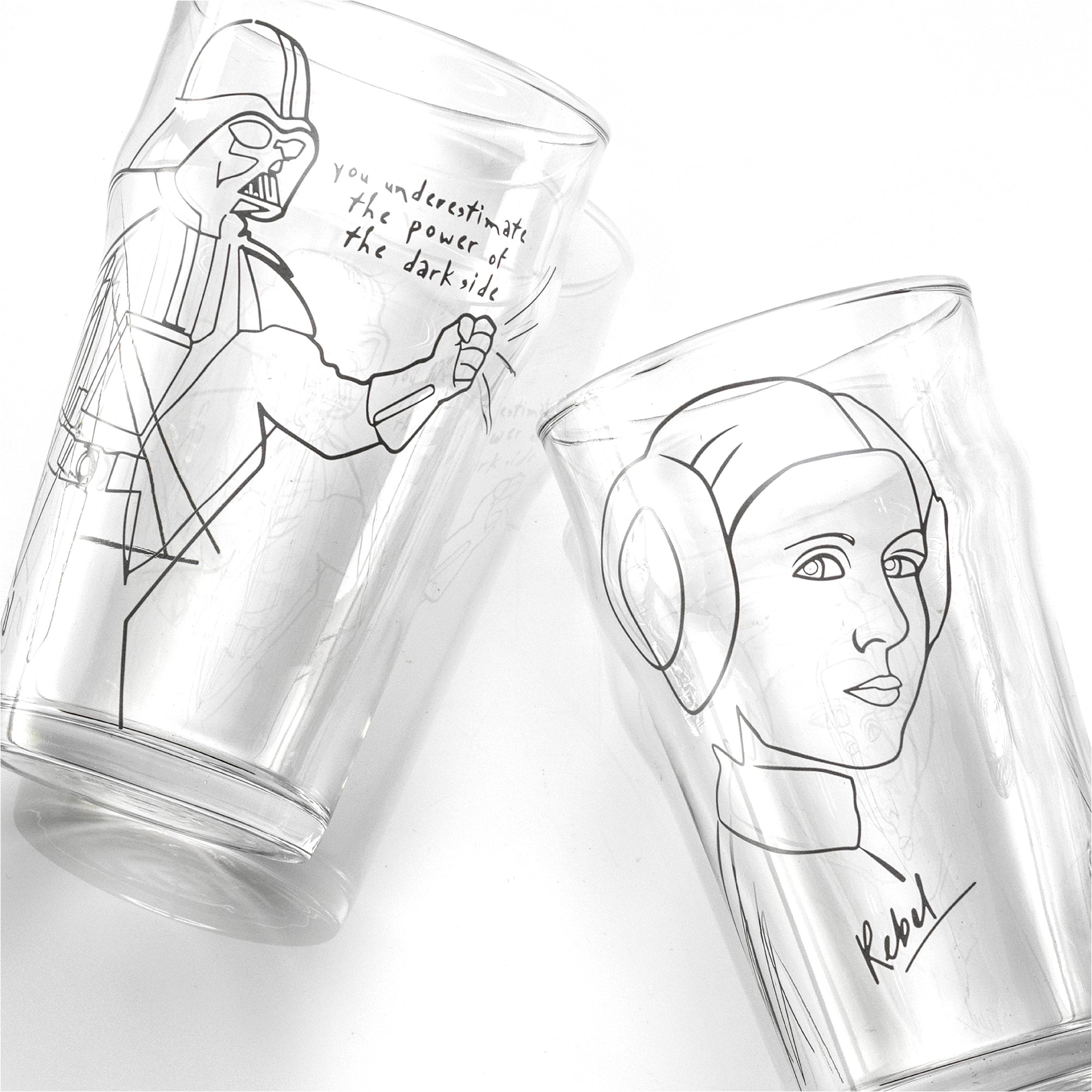 Star Wars™ Striking Sketch Drinking Glass Set