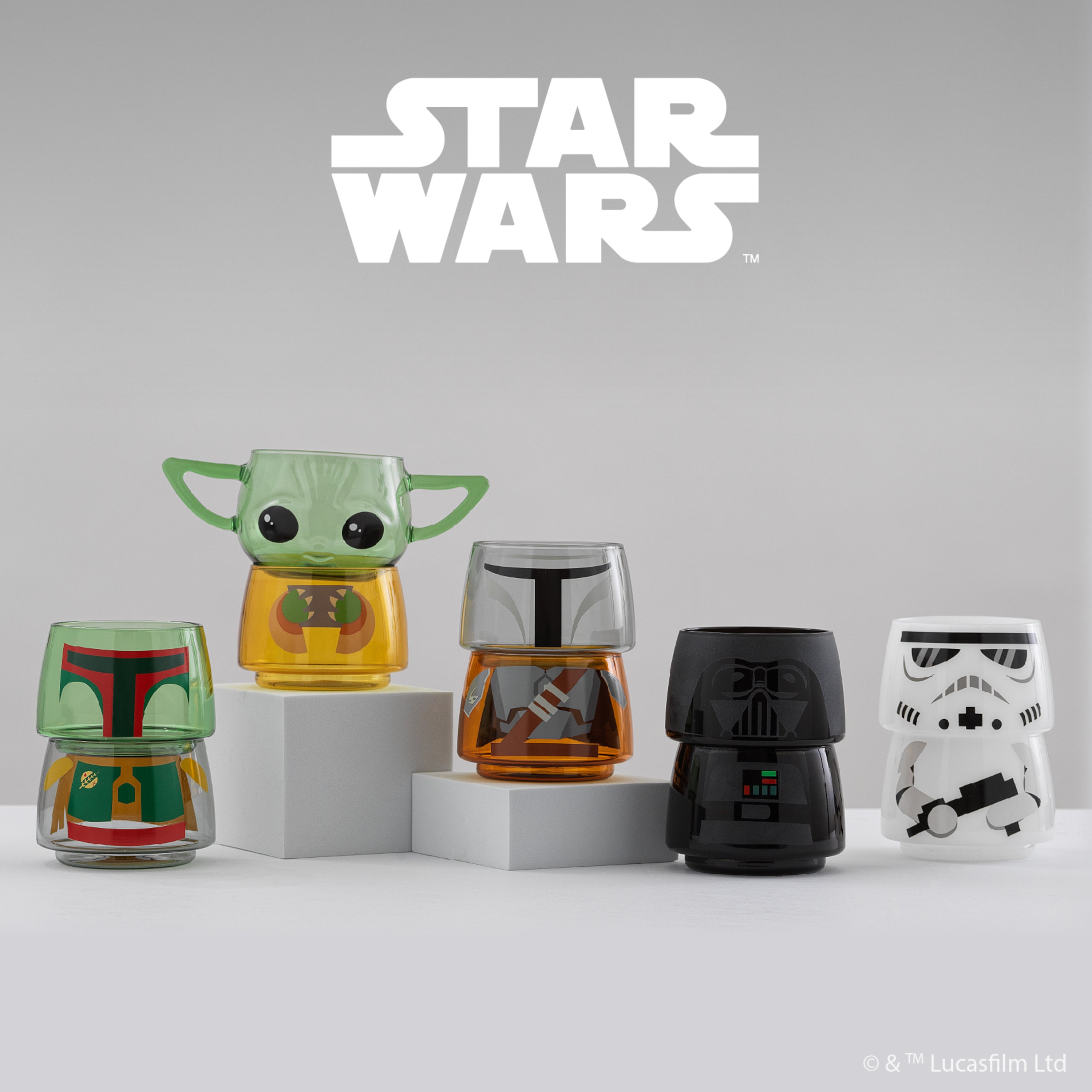 Star Wars™ Stackable Character Collection Mandalorian™ Stackable Glasses