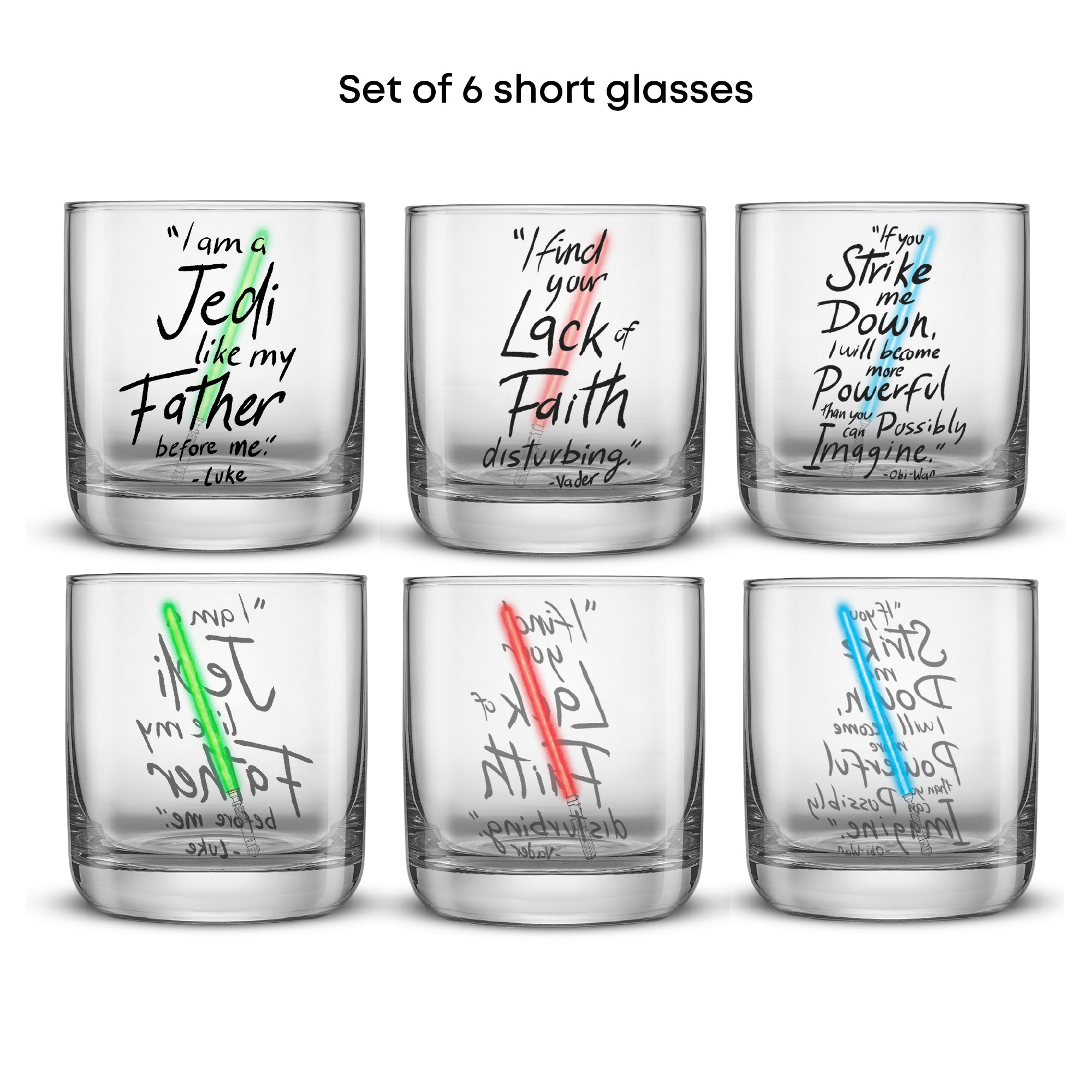 Star Wars™ Lightsaber Collection Drinking Glasses