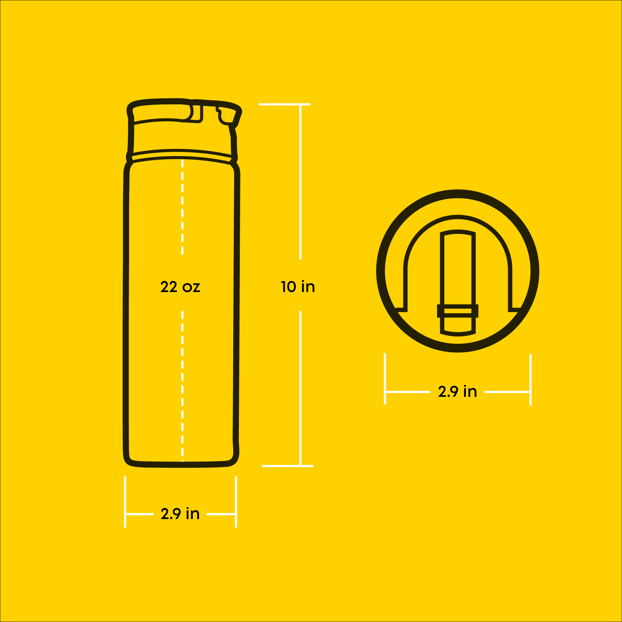 Star Wars™ Linear Darth Vader™ Stainless Steel Water Bottle