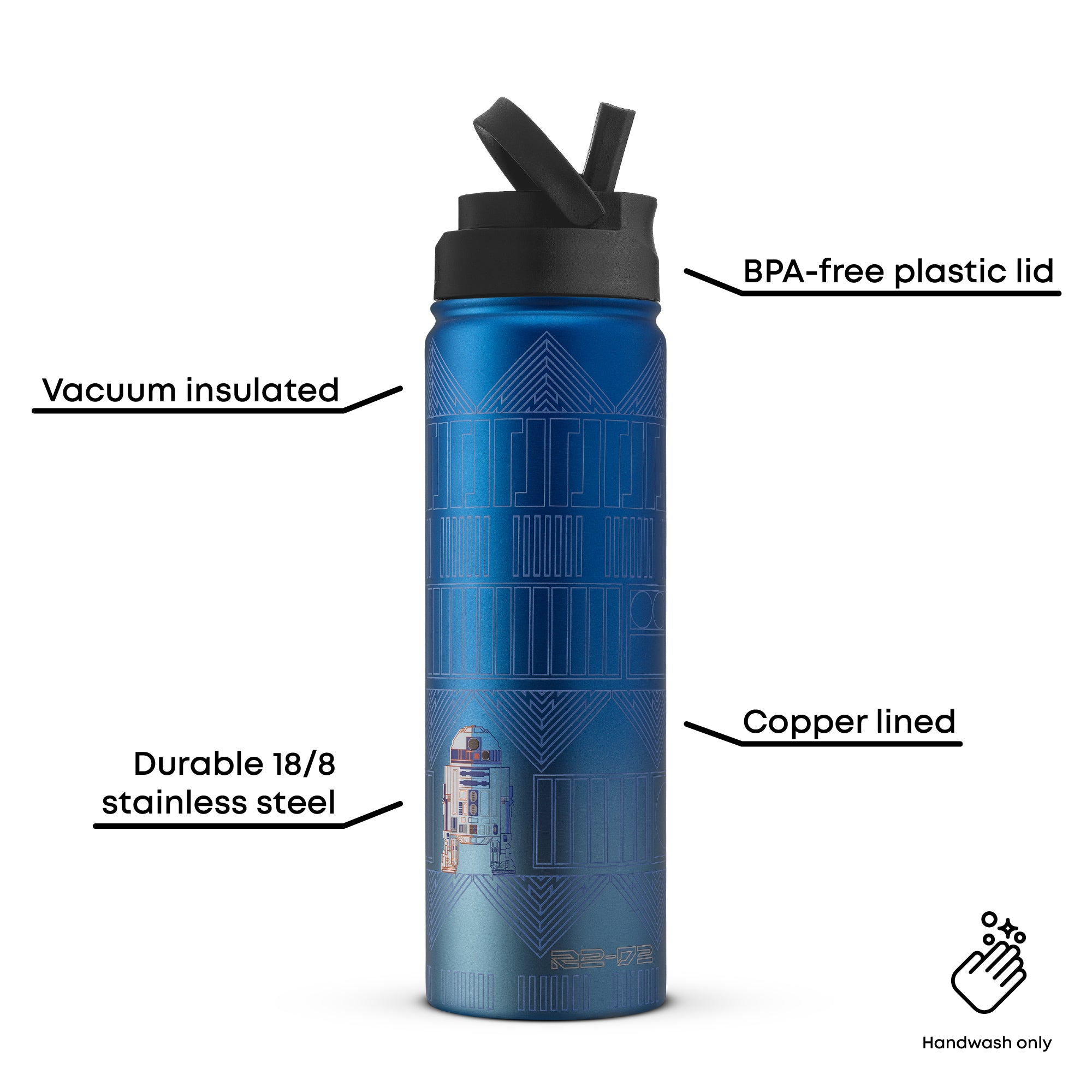 Star Wars™ Linear R2-D2™ Stainless Steel Water Bottle