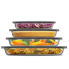 Borosilicate Glass Oven Dishes with Airtight Lids