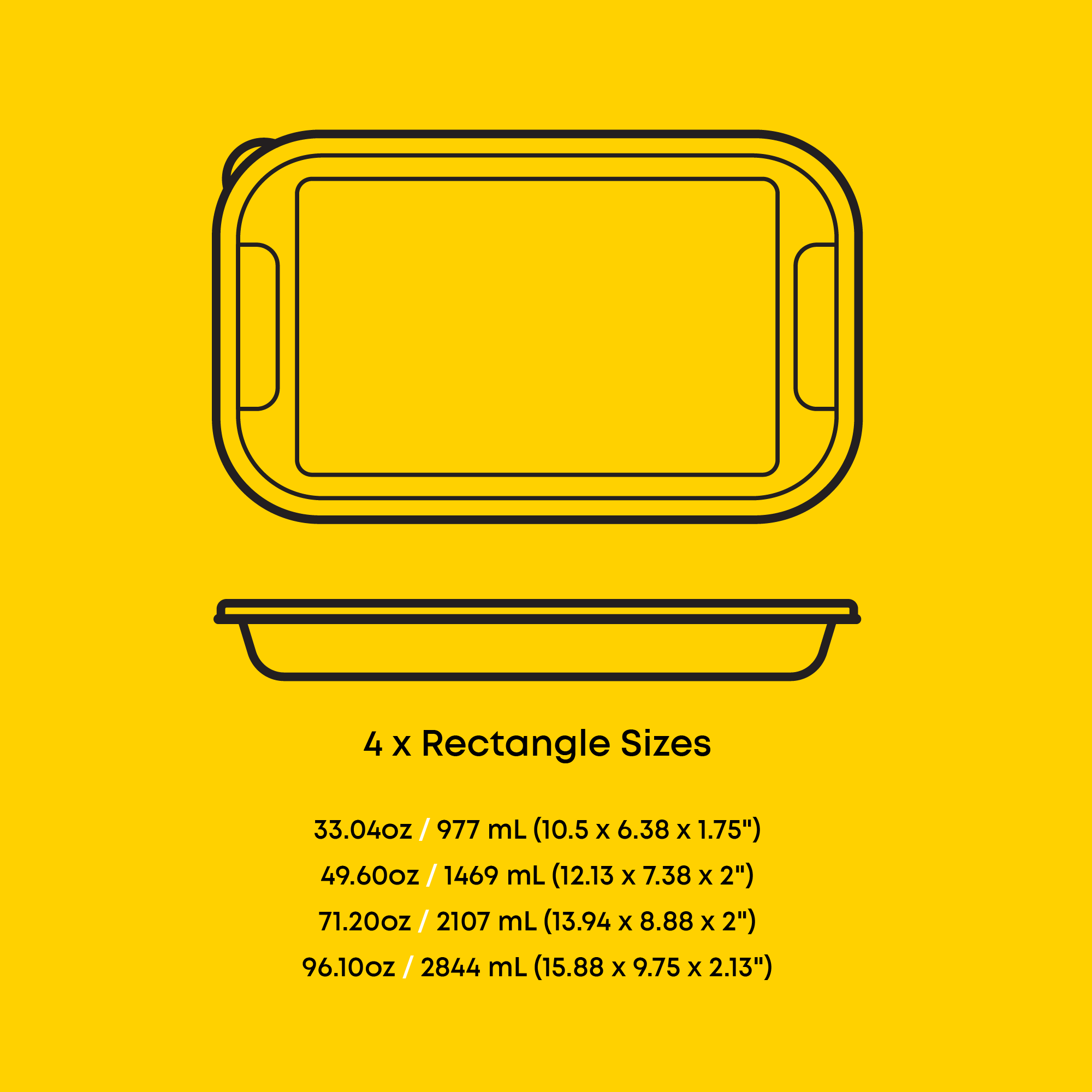 Borosilicate Glass Oven Dishes with Airtight Lids