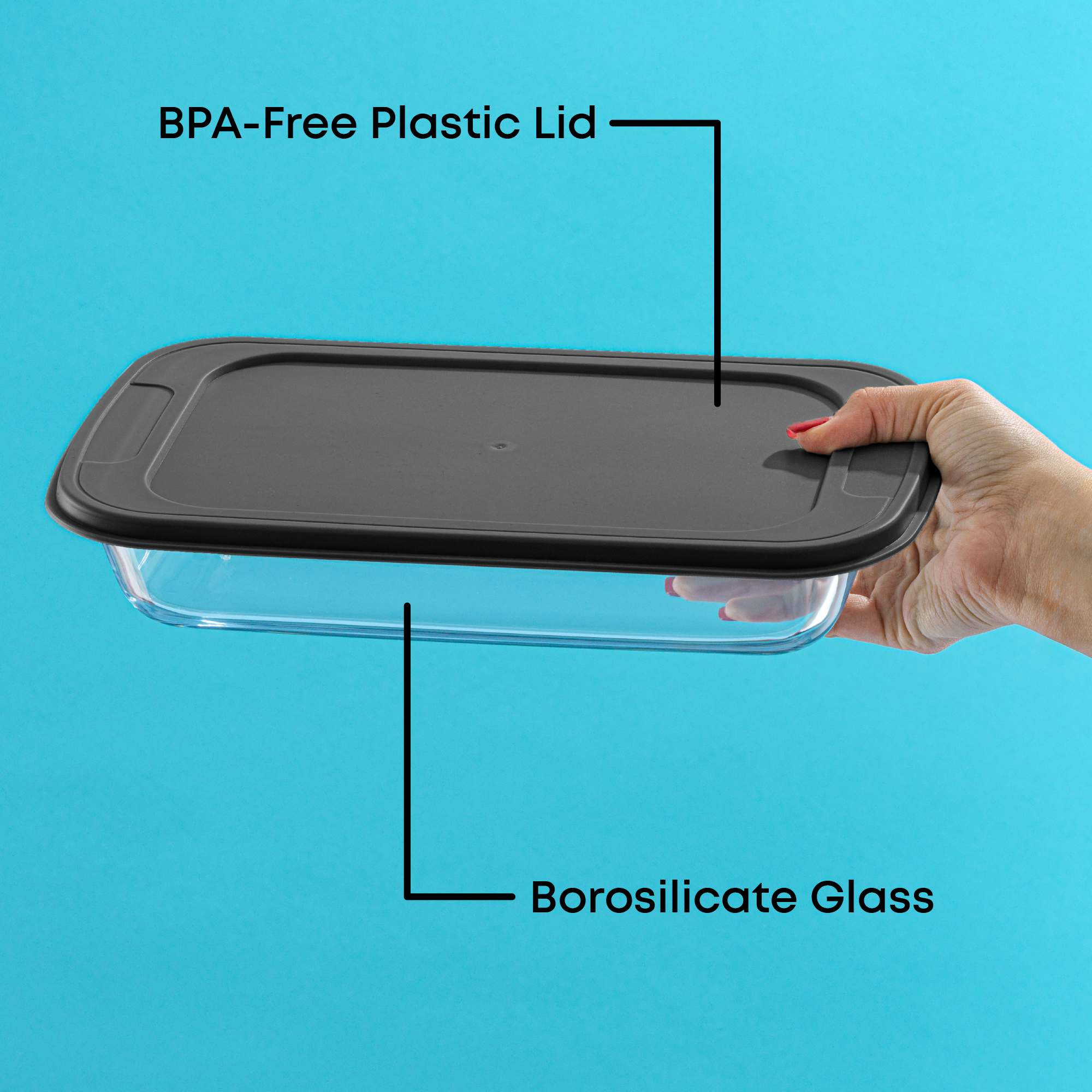 Borosilicate Glass Oven Dishes with Airtight Lids