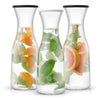 Hali Glass Carafe Bottle Pitcher with Lids