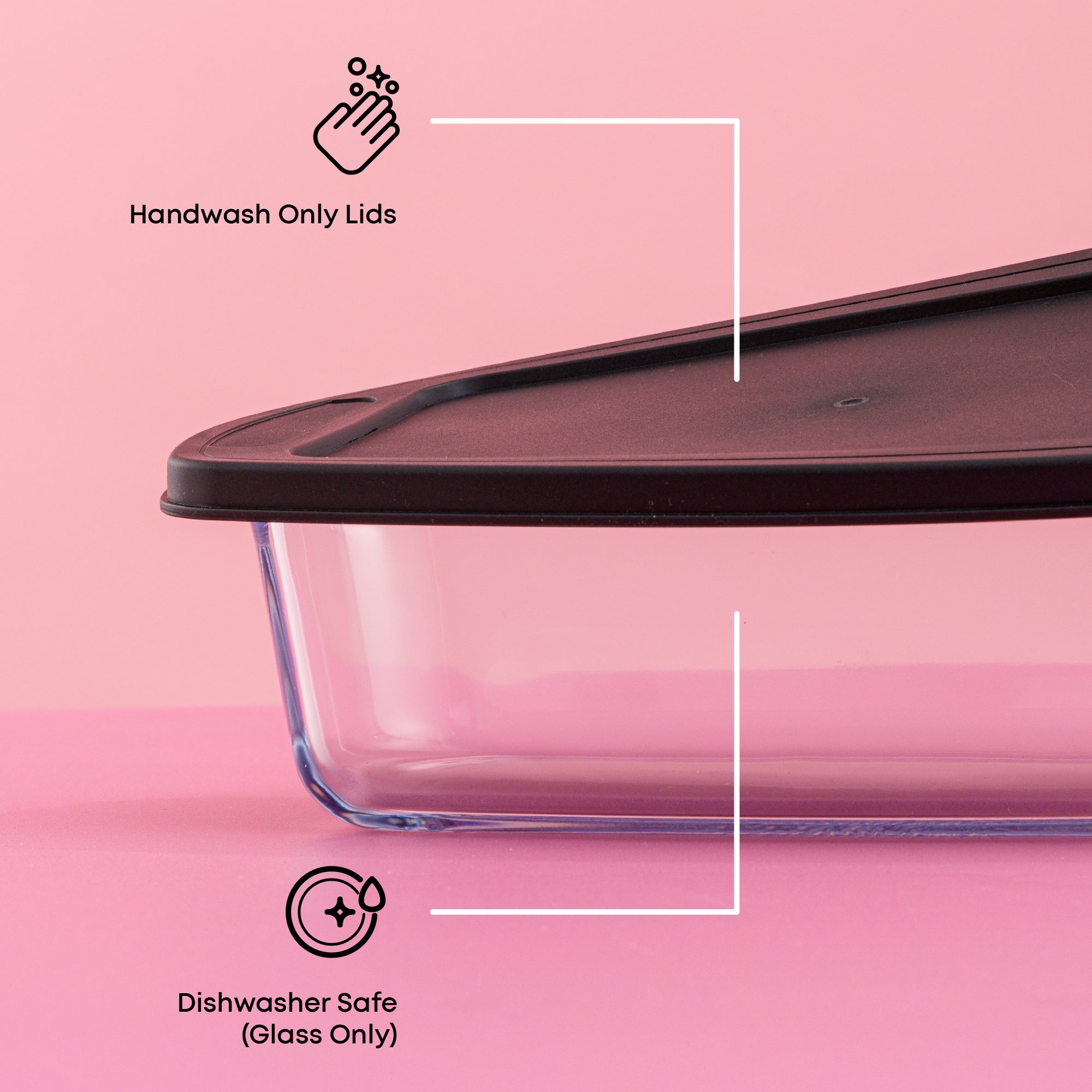 JoyJolt Glass Loaf Pans with Lids Set