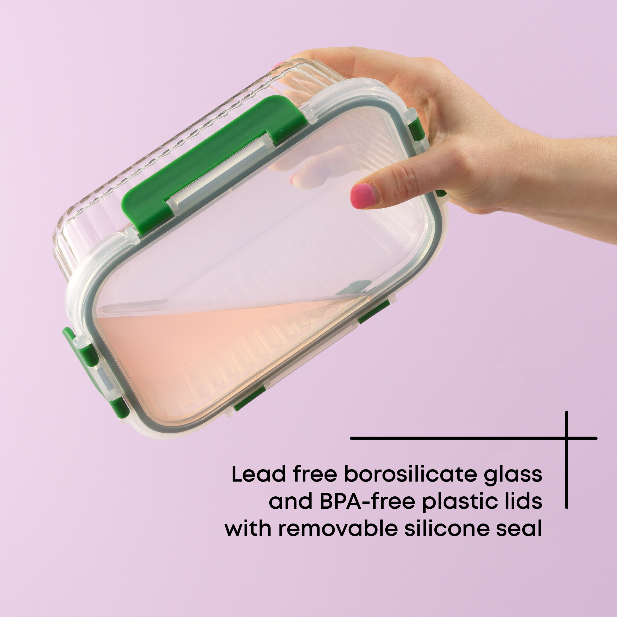 JoyJolt 12 Fluted Glass Containers & Leakproof Lids