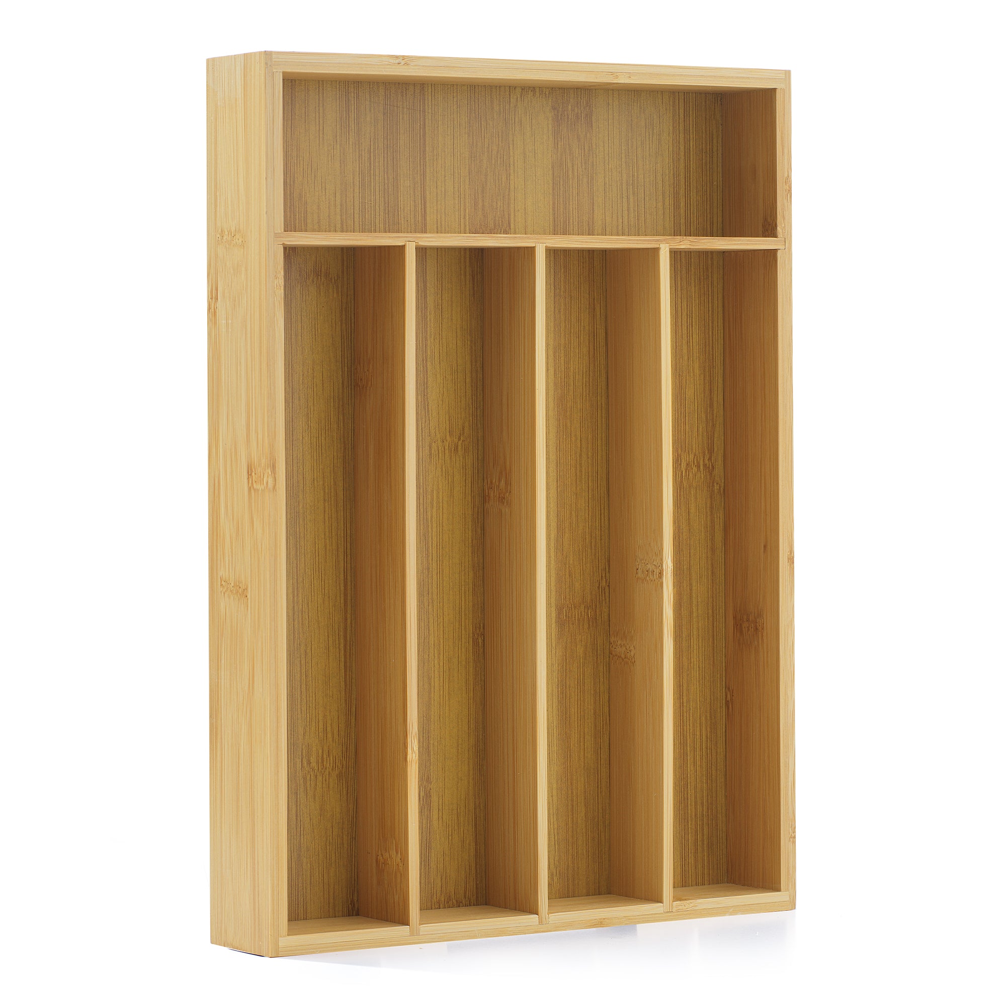 5 Compartment Bamboo Drawer Organizer