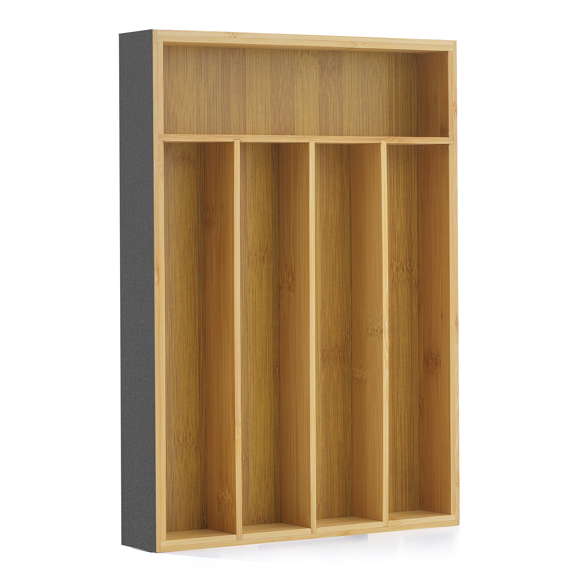 5 Compartment Bamboo Drawer Organizer