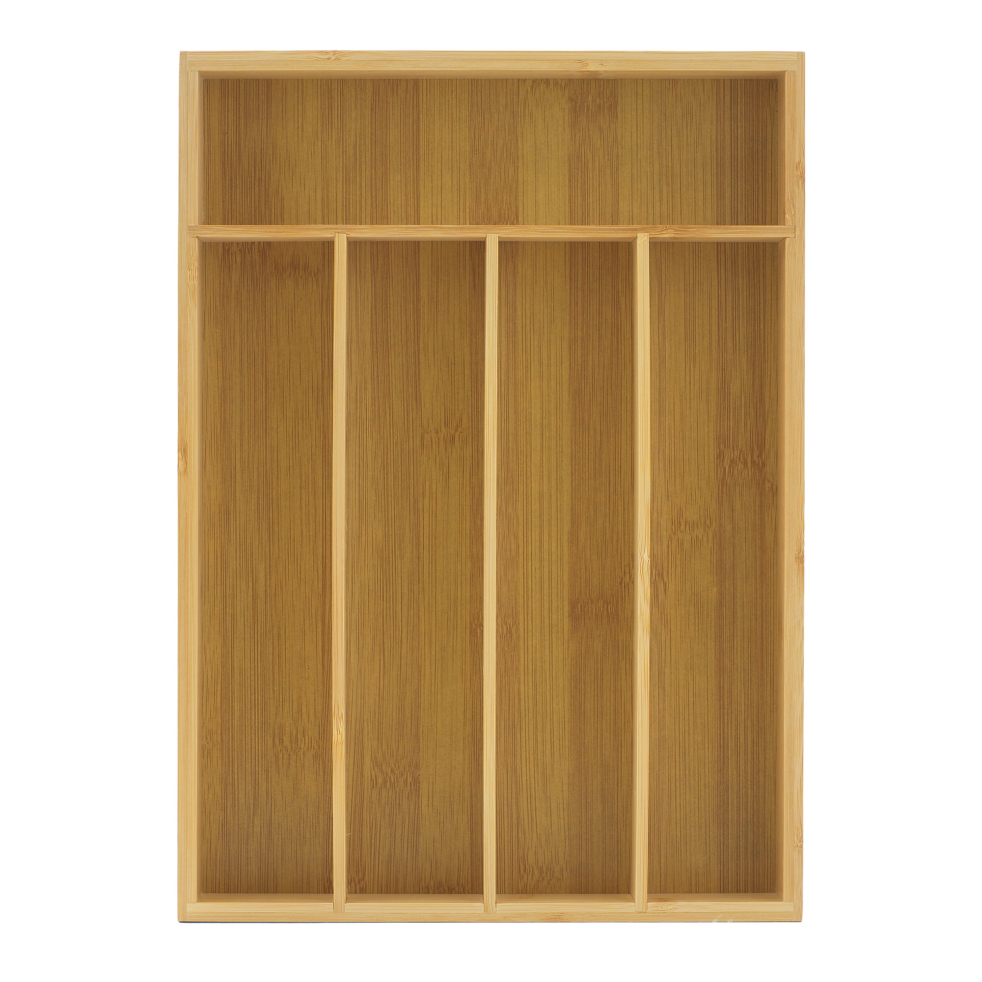 5 Compartment Bamboo Drawer Organizer