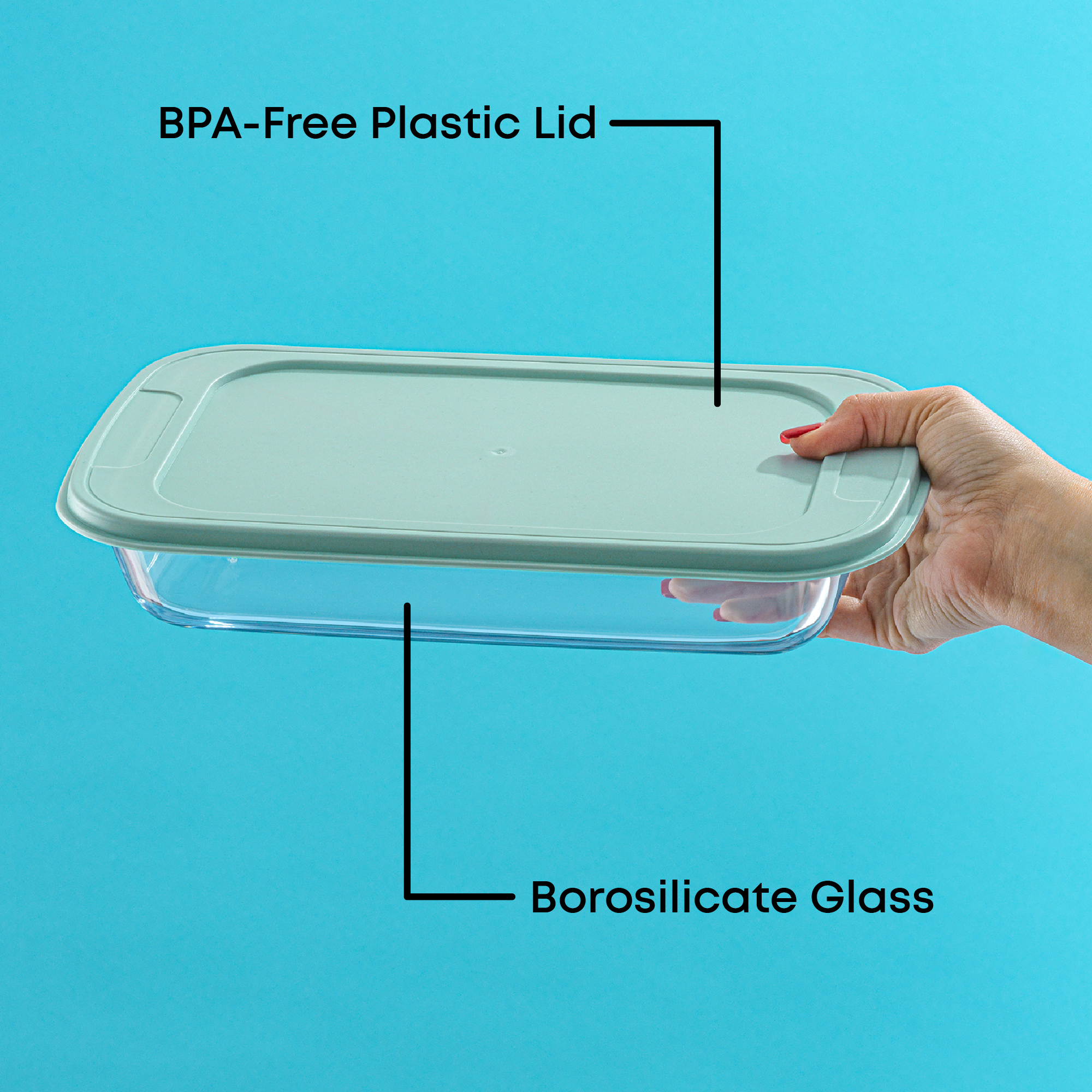 Borosilicate Glass Oven Dishes with Airtight Lids